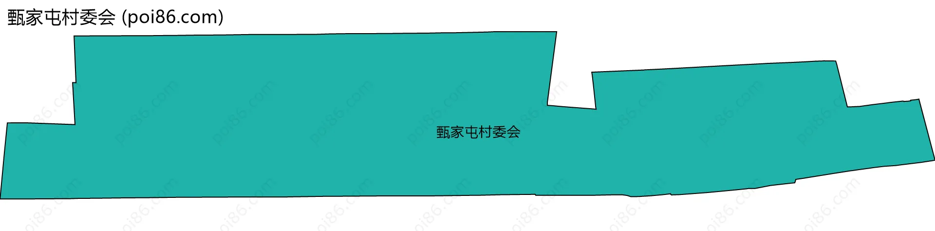 甄家屯村委会边界地图