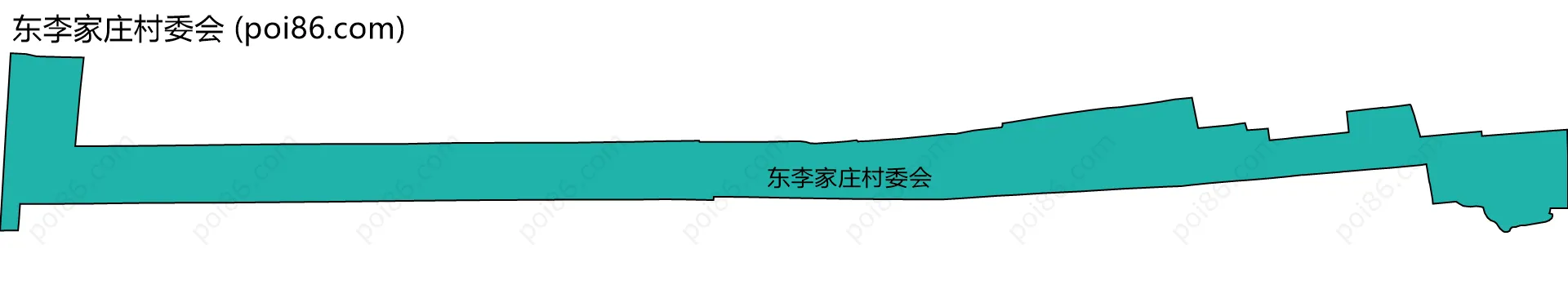 东李家庄村委会边界地图