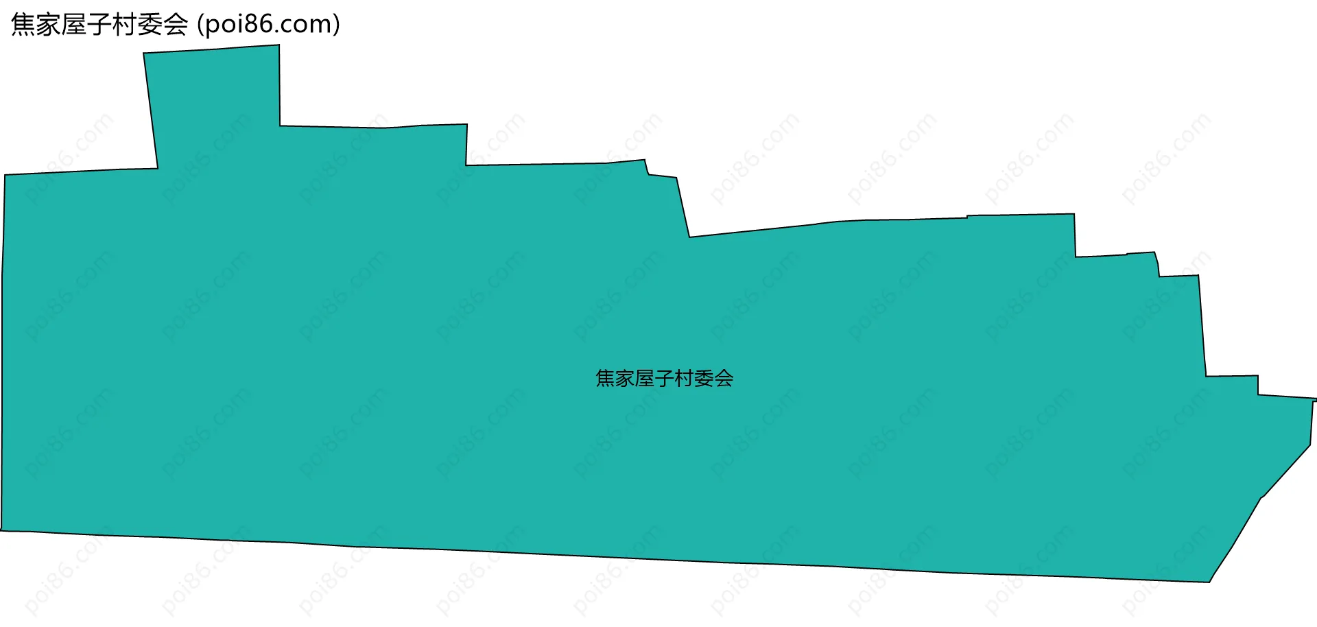 焦家屋子村委会边界地图