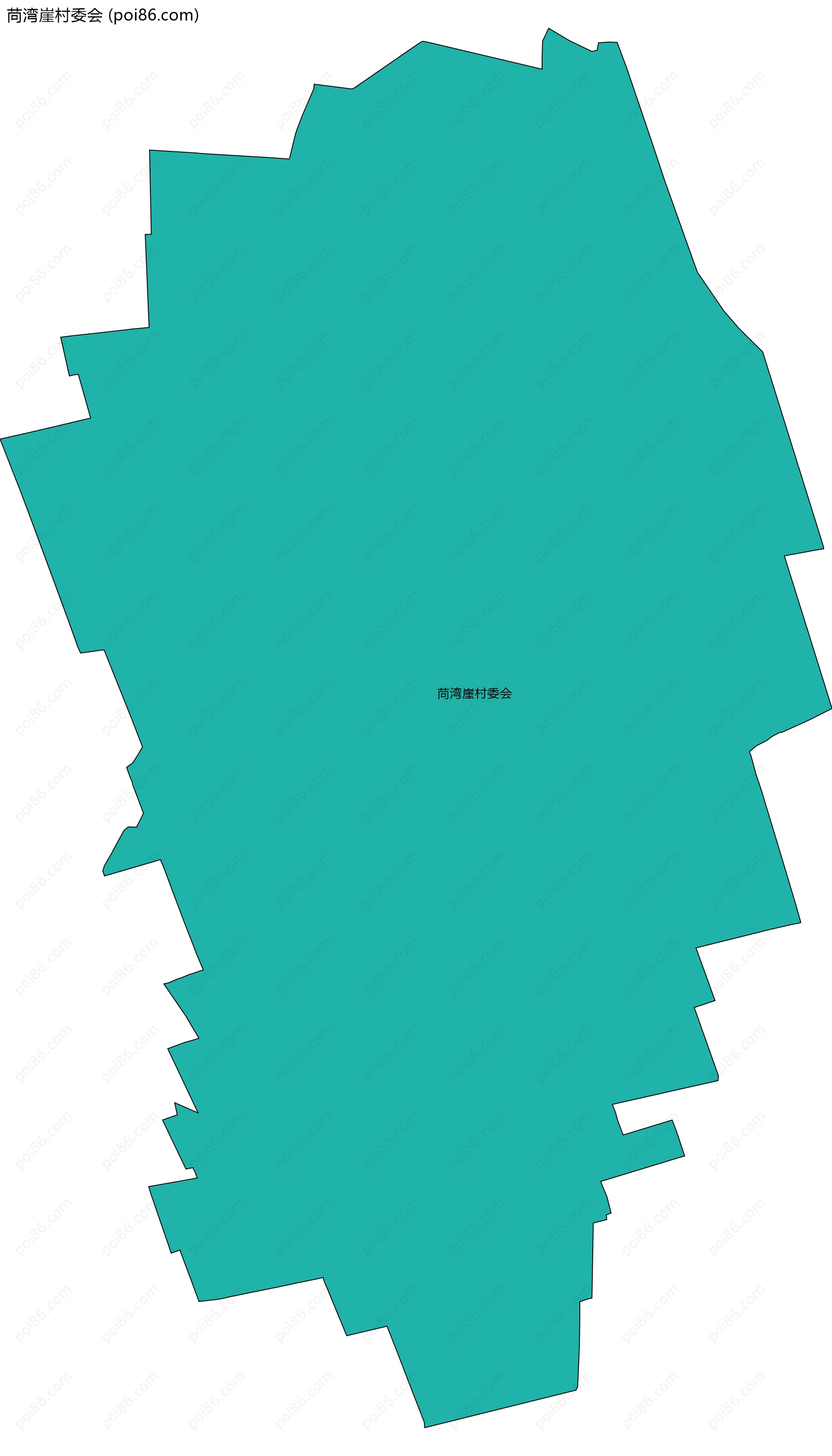 苘湾崖村委会边界地图