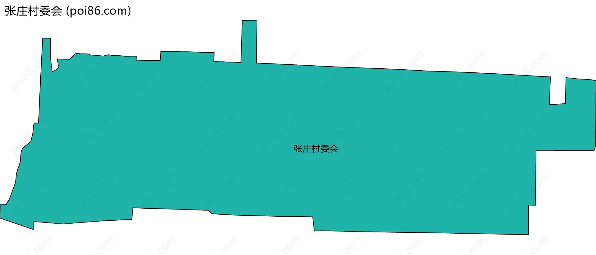 张庄村委会边界地图