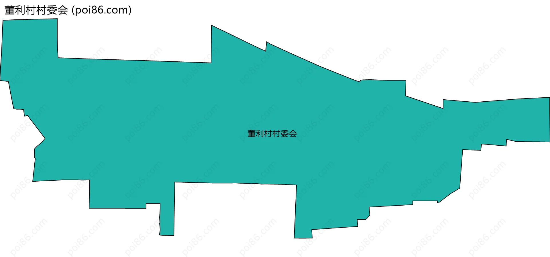 董利村村委会边界地图