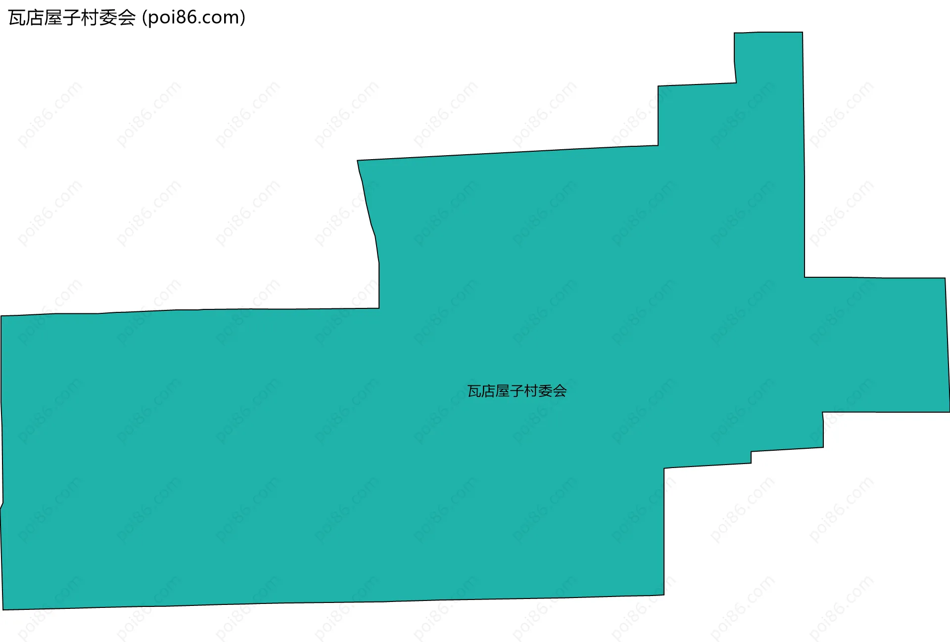 瓦店屋子村委会边界地图