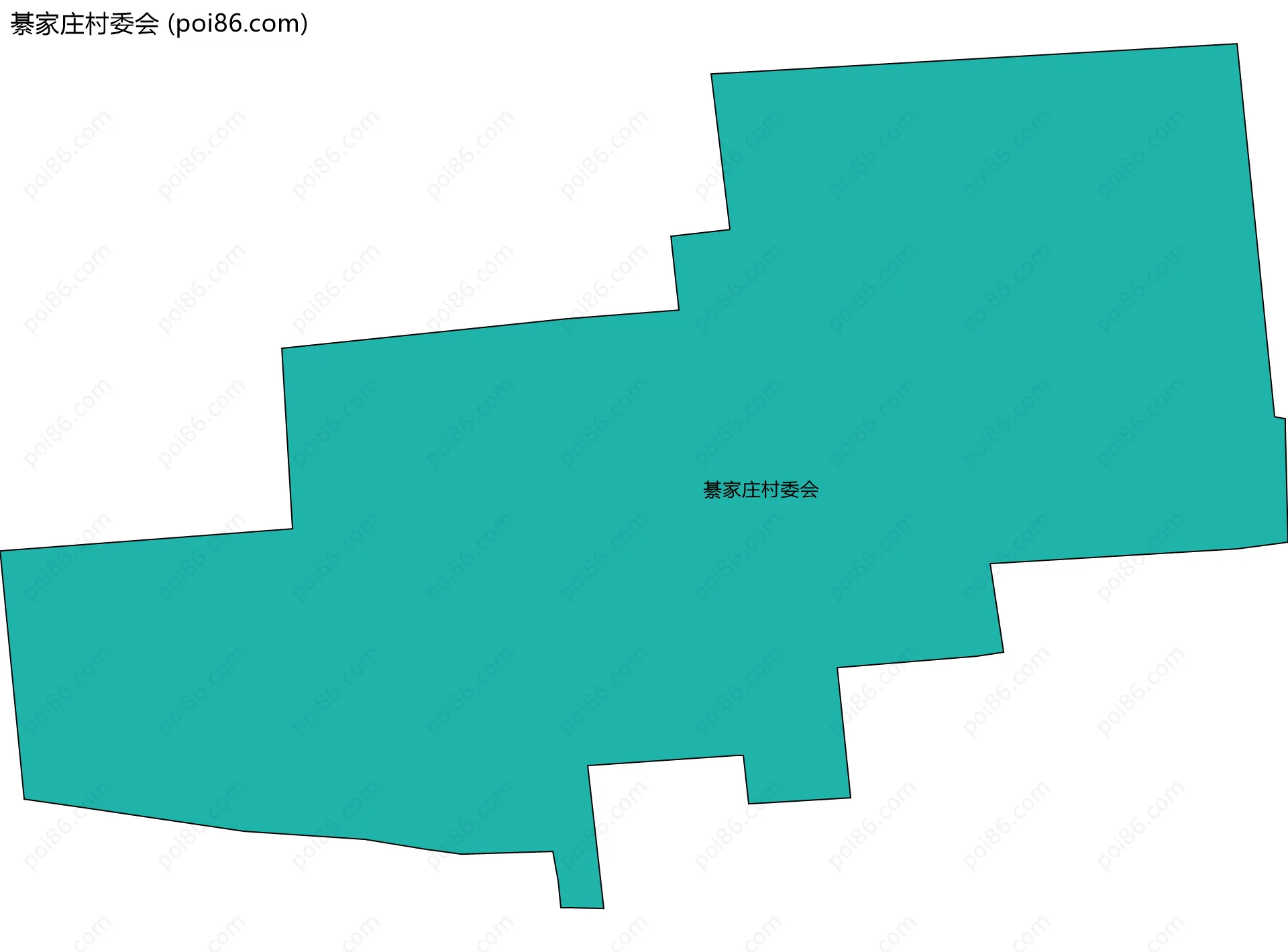 綦家庄村委会边界地图