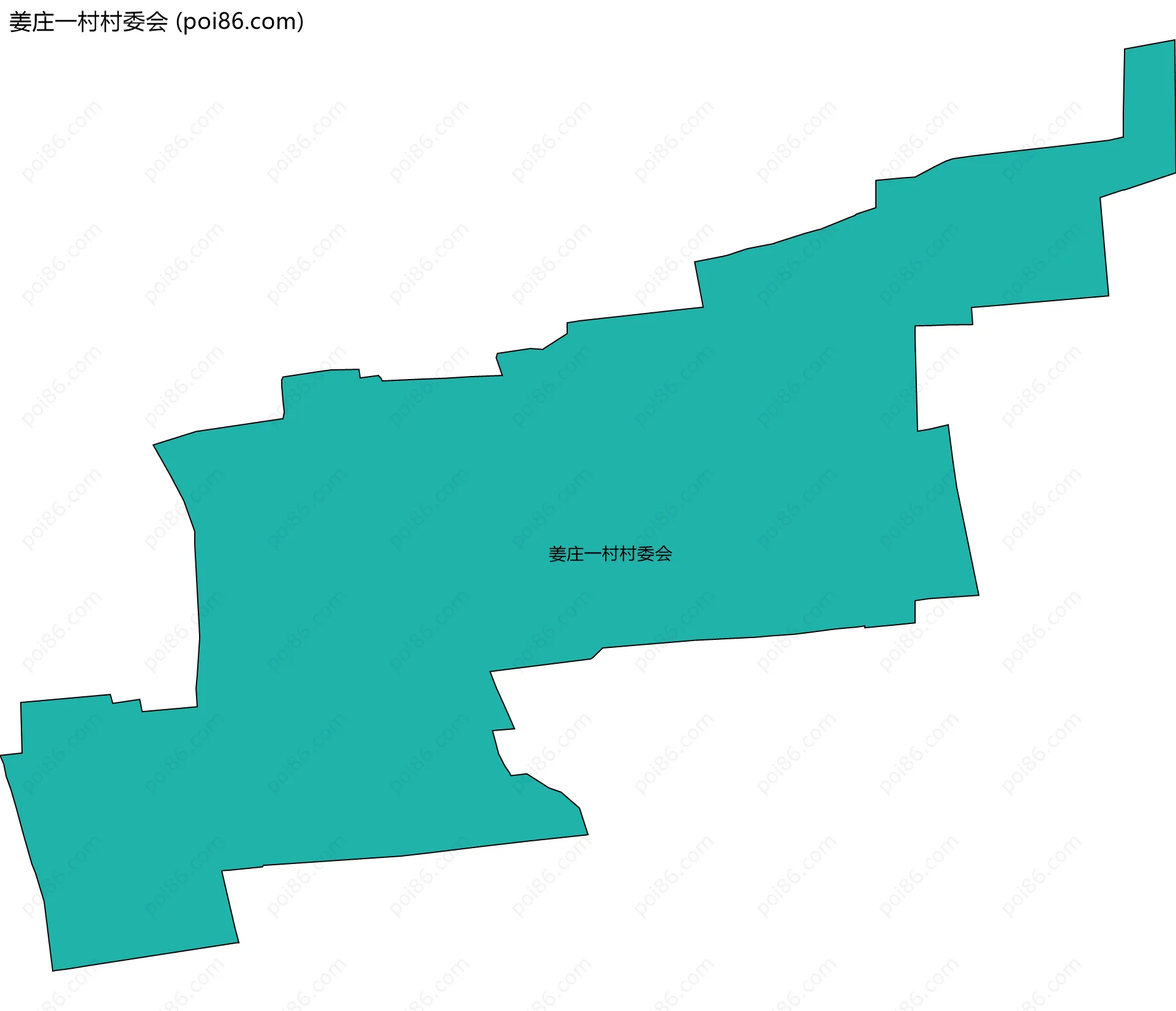 姜庄一村村委会边界地图