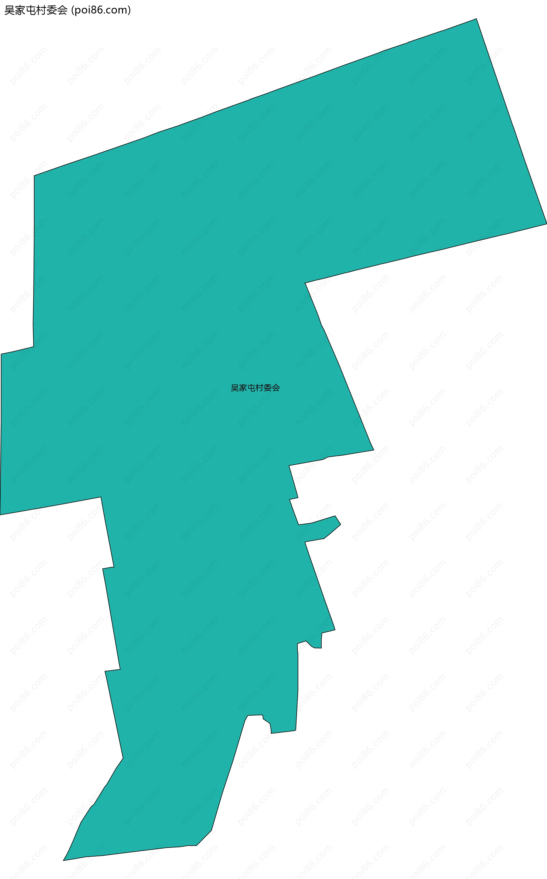 吴家屯村委会边界地图