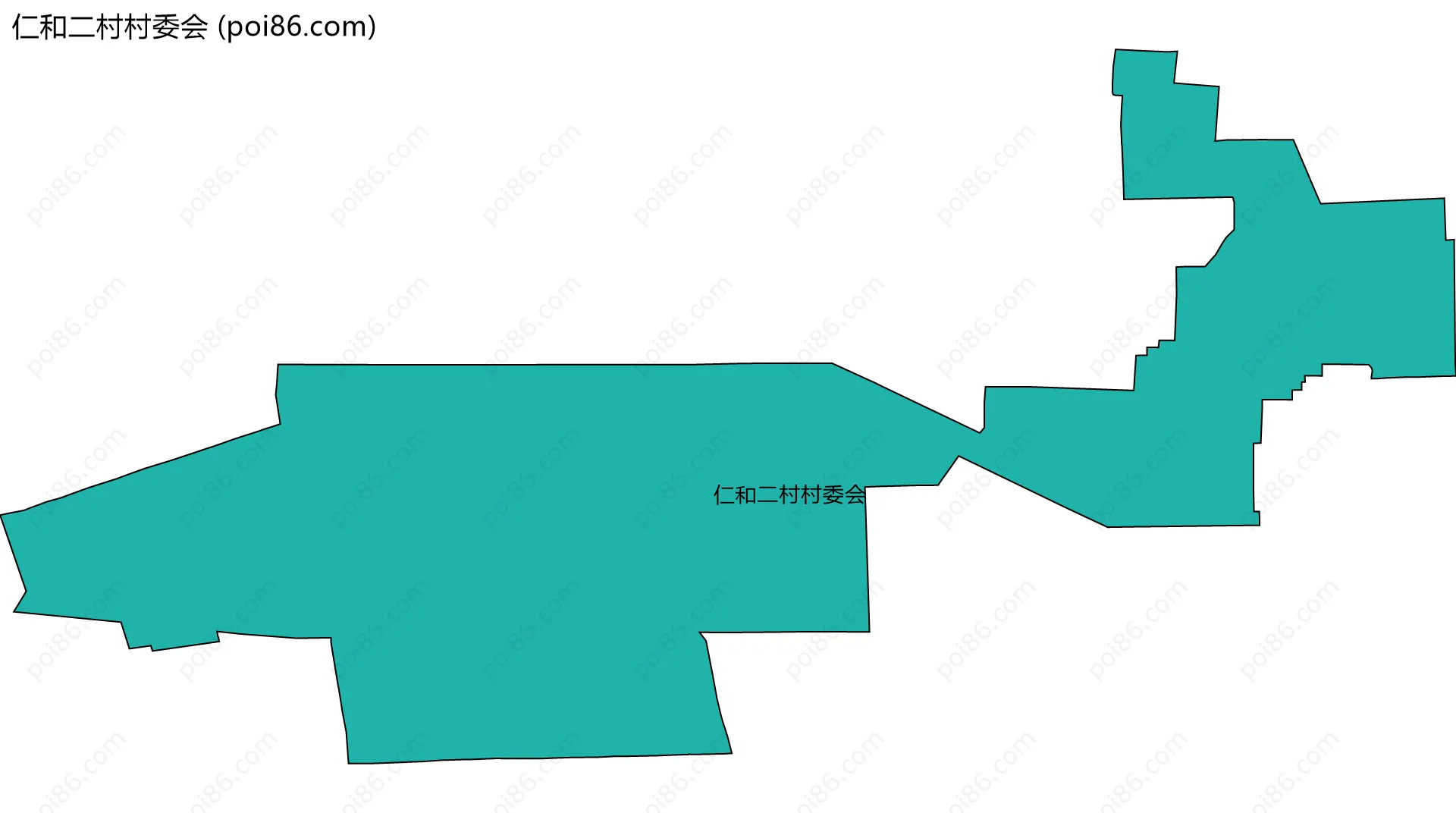 仁和二村村委会边界地图
