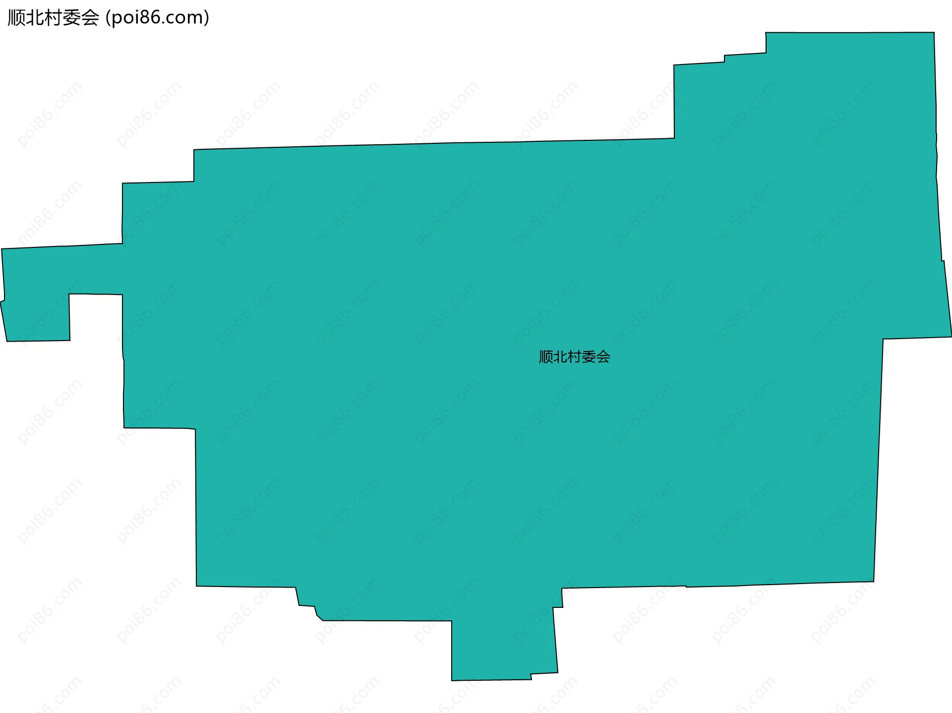 顺北村委会边界地图