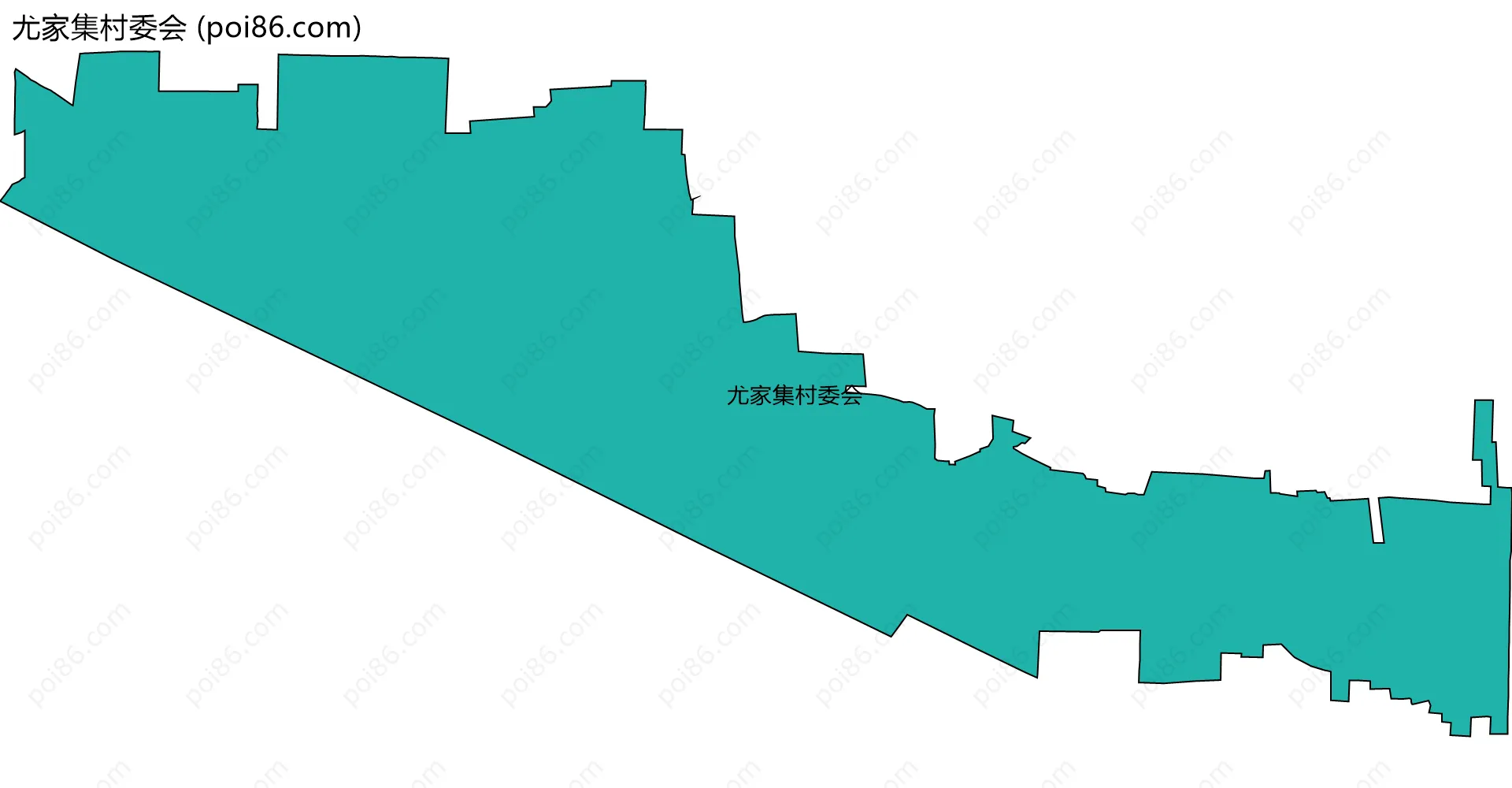 尤家集村委会边界地图