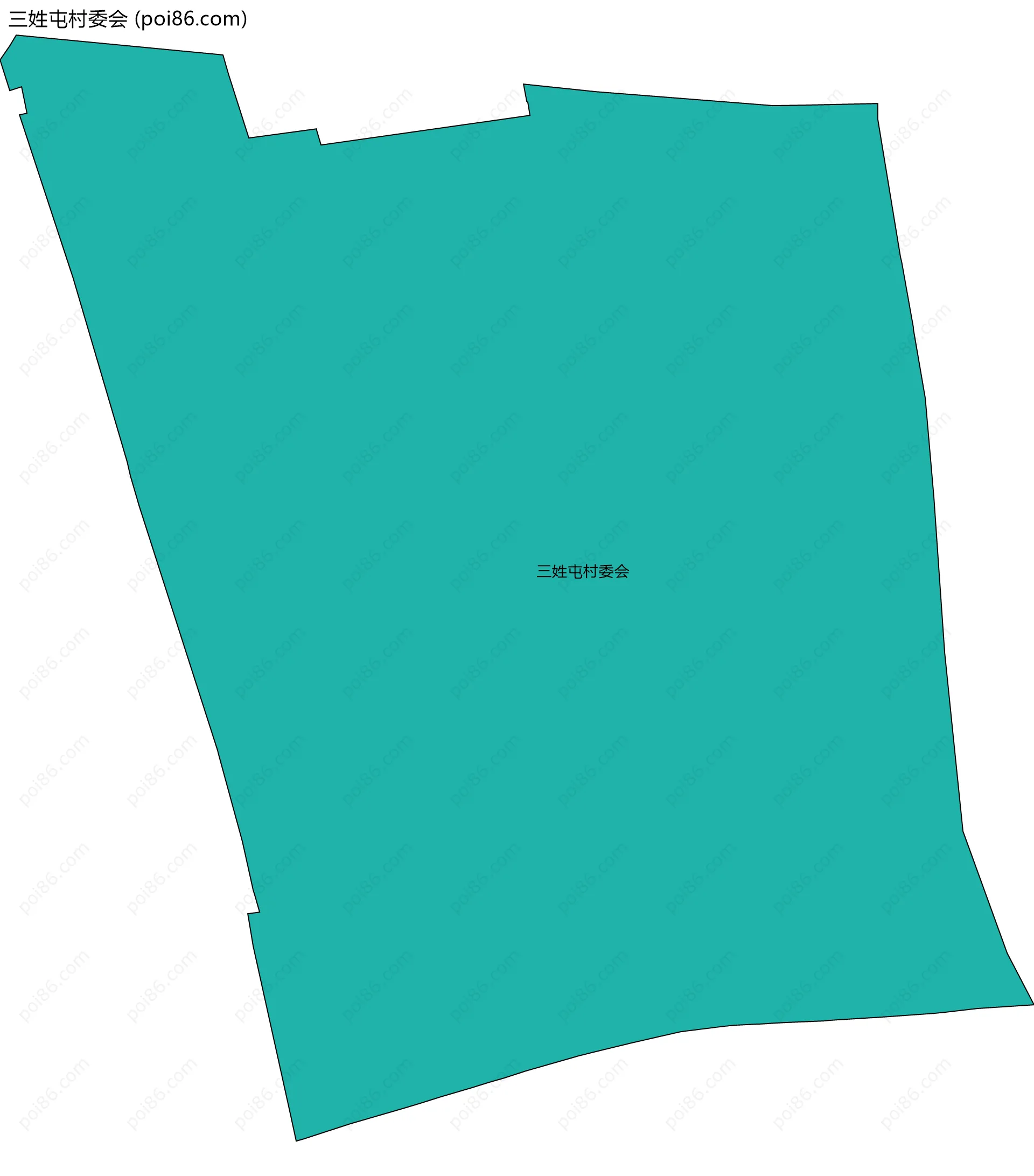 三姓屯村委会边界地图