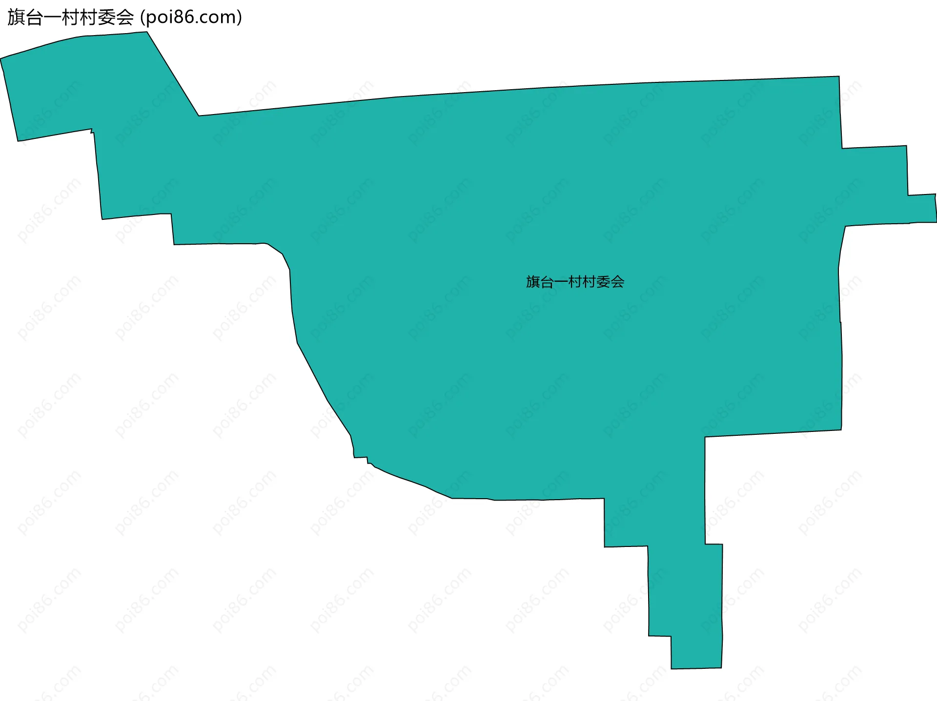 旗台一村村委会边界地图