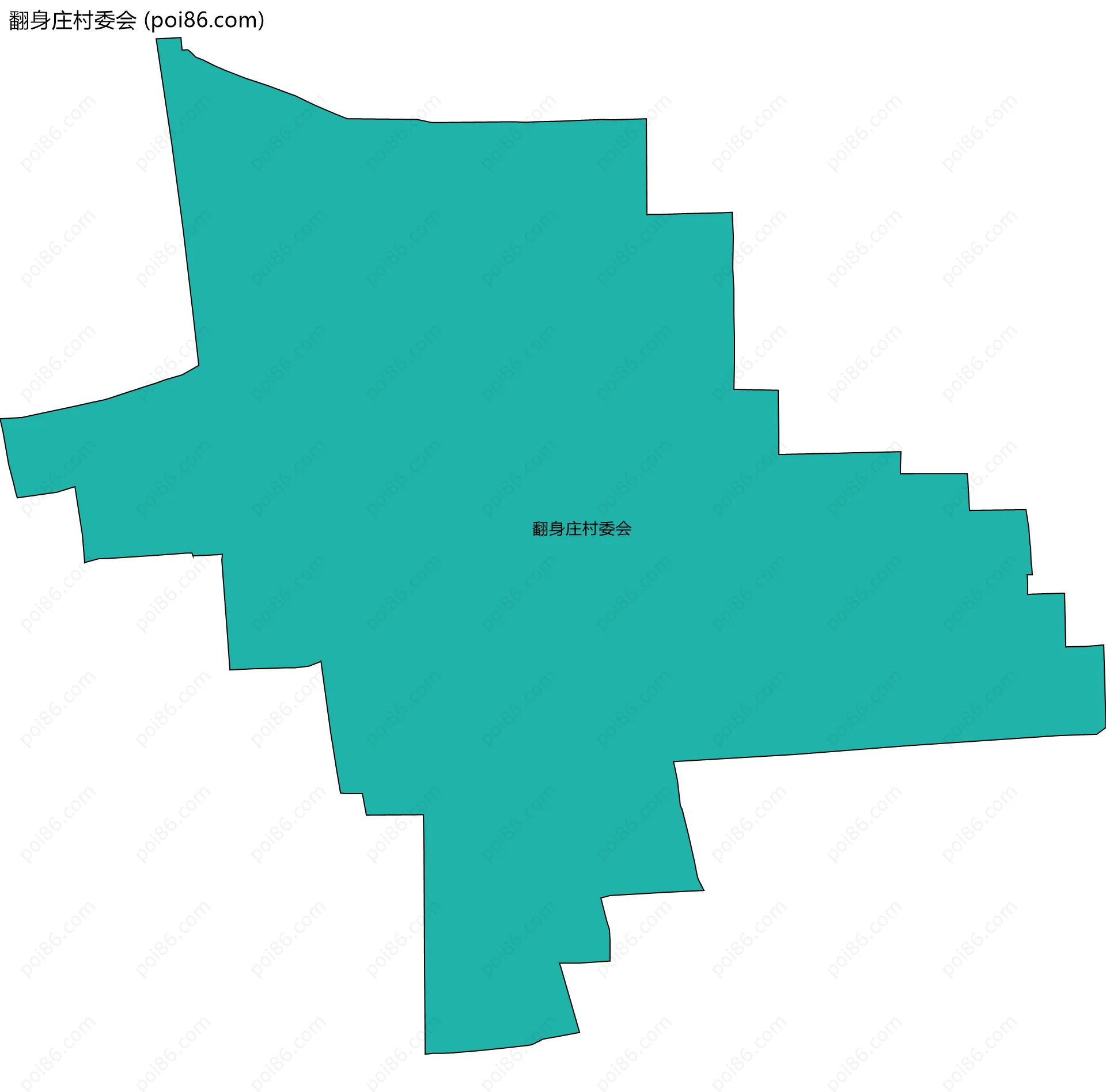 翻身庄村委会边界地图