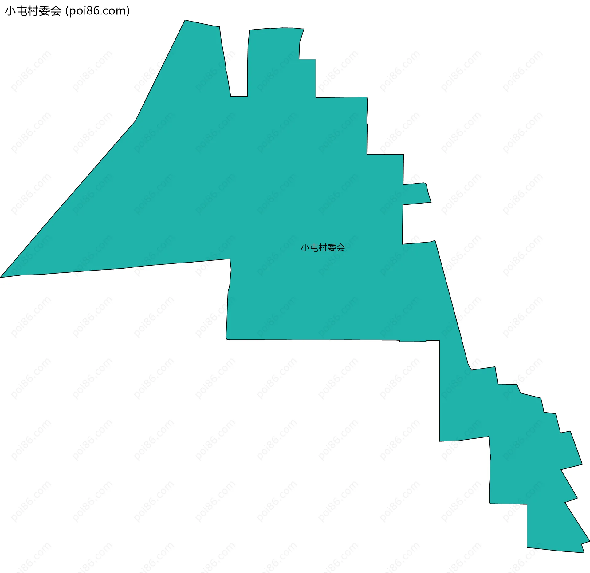 小屯村委会边界地图