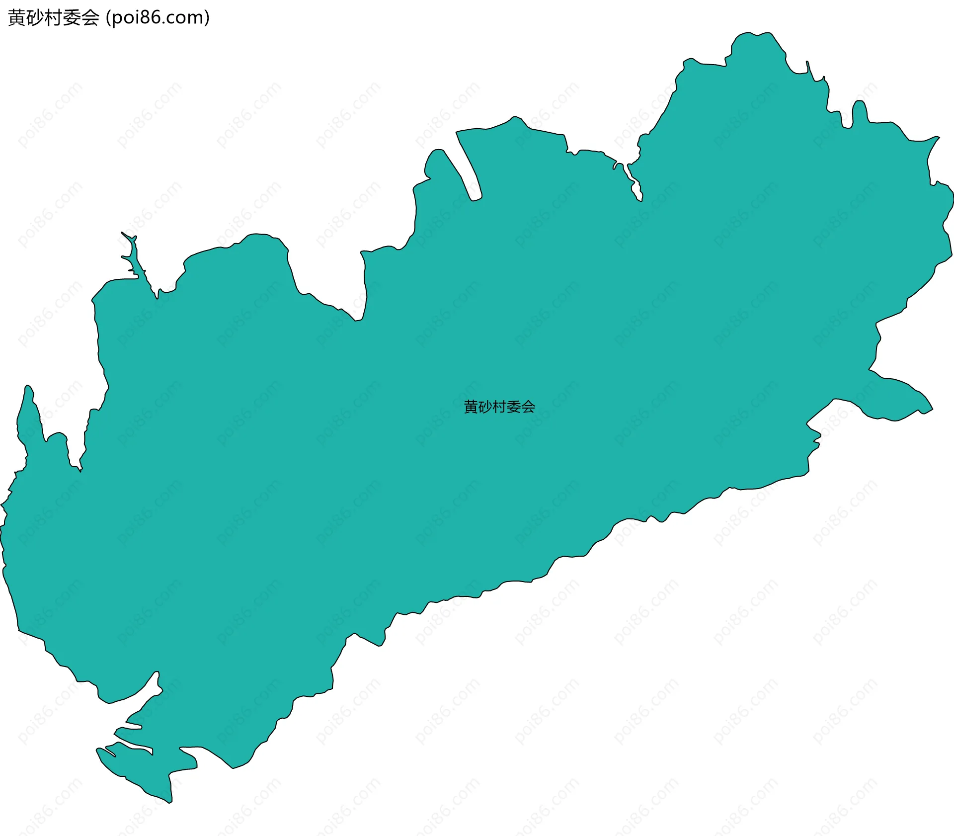 黄砂村委会边界地图