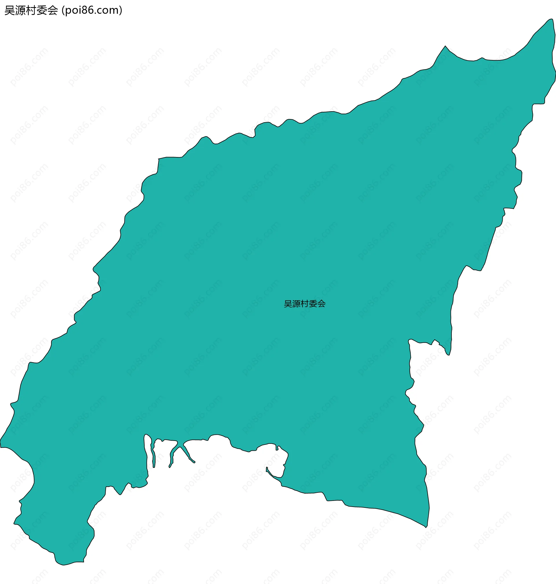 吴源村委会边界地图