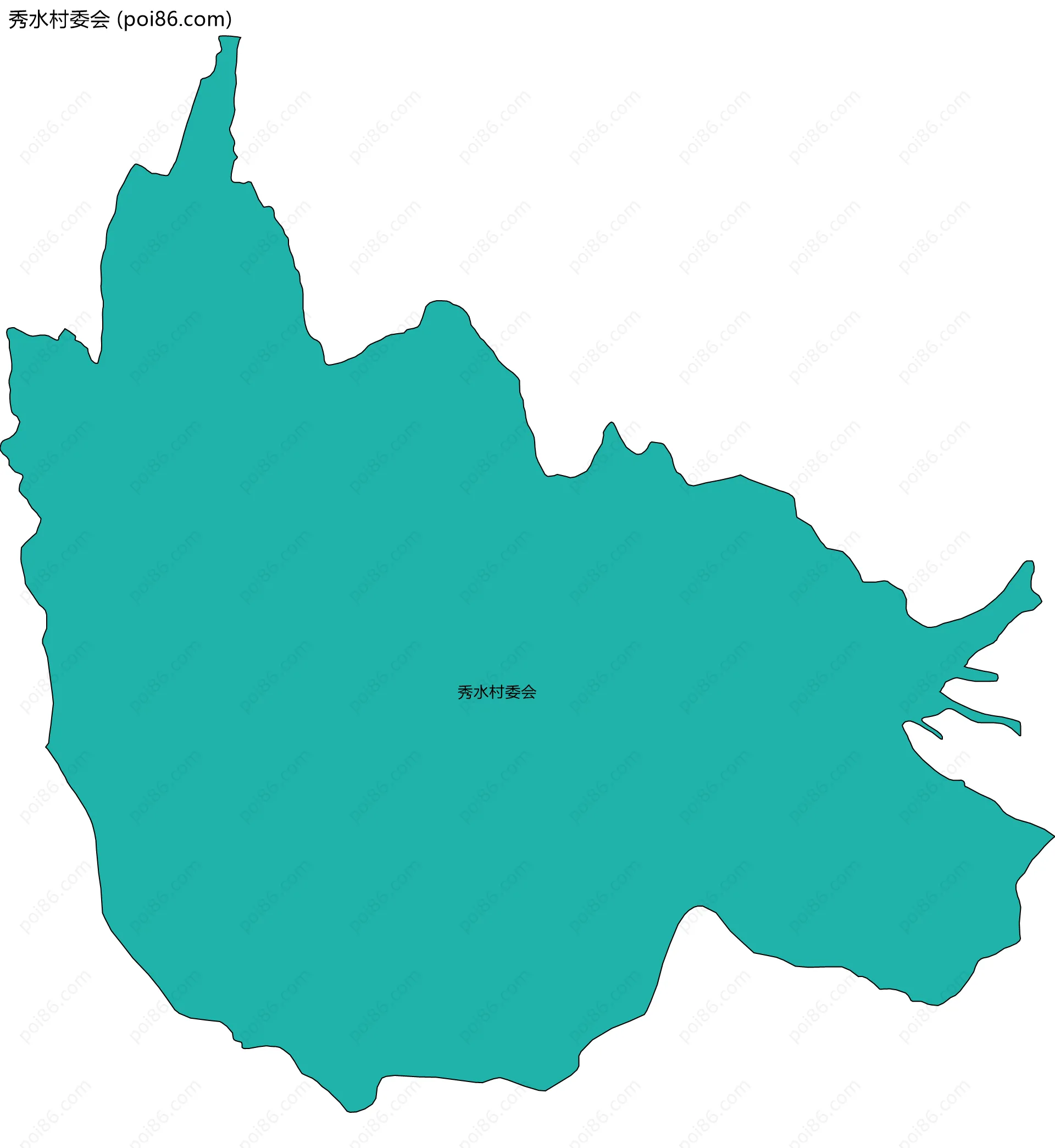 秀水村委会边界地图
