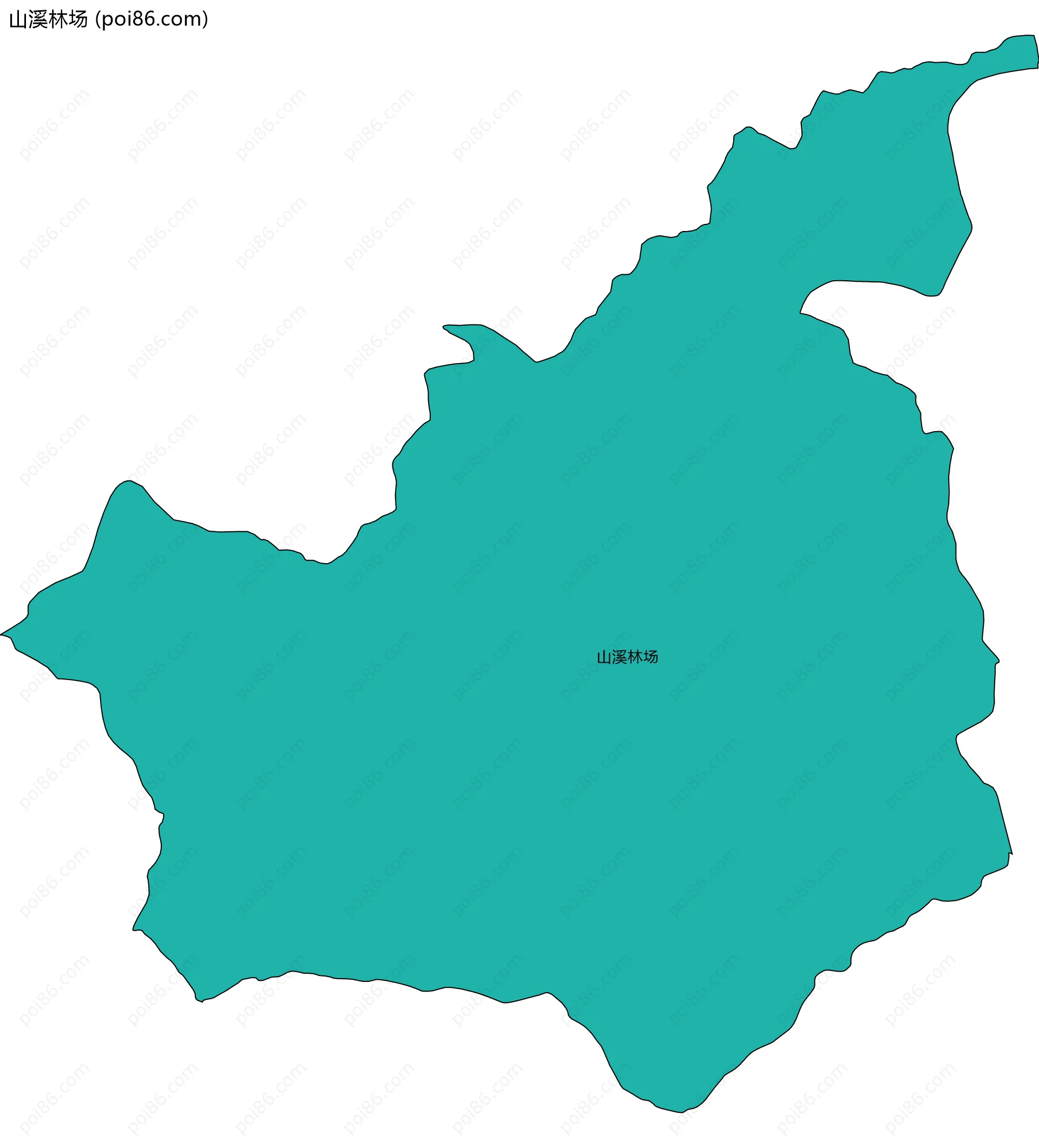 山溪林场边界地图