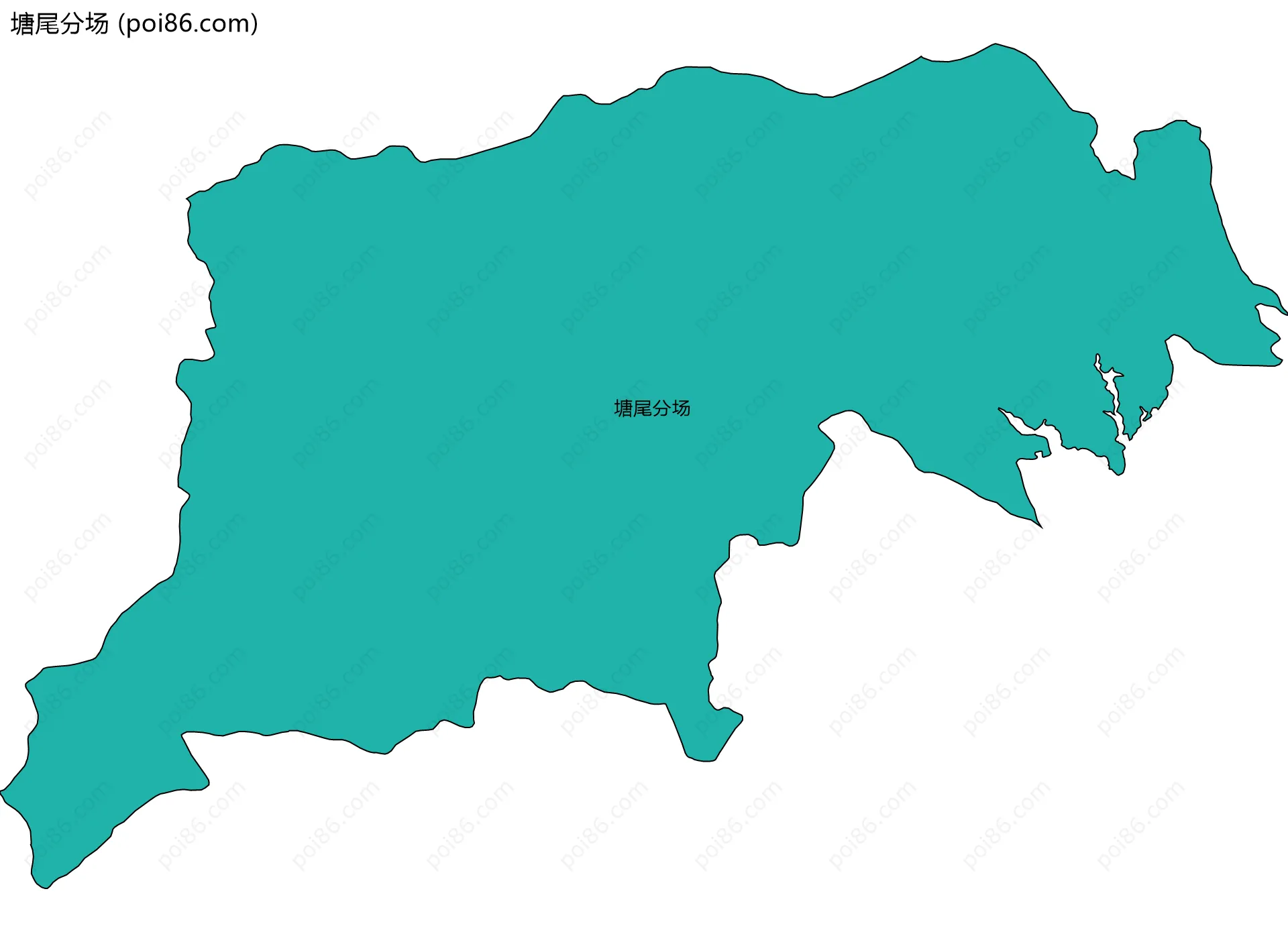 塘尾分场边界地图