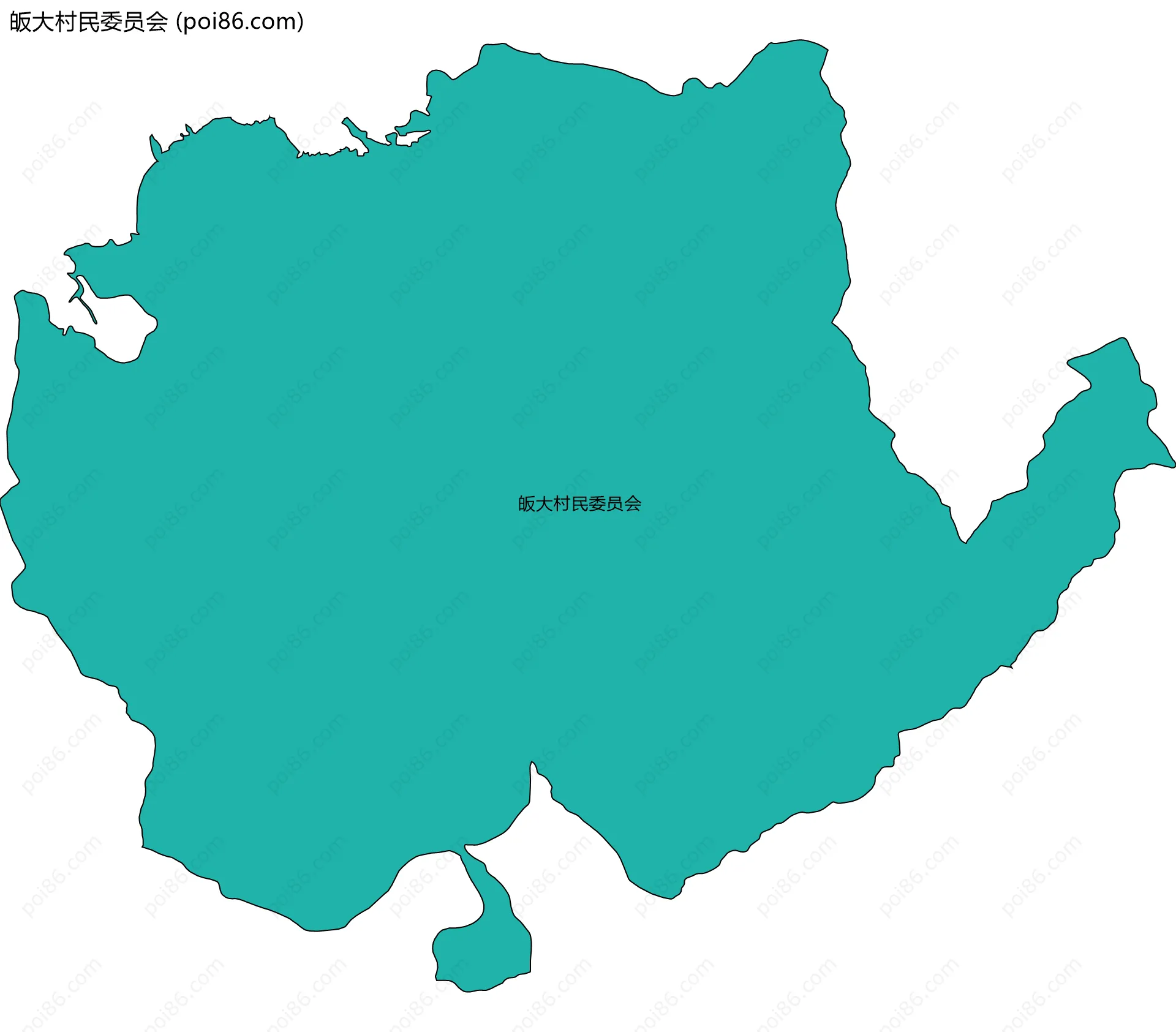 皈大村民委员会边界地图