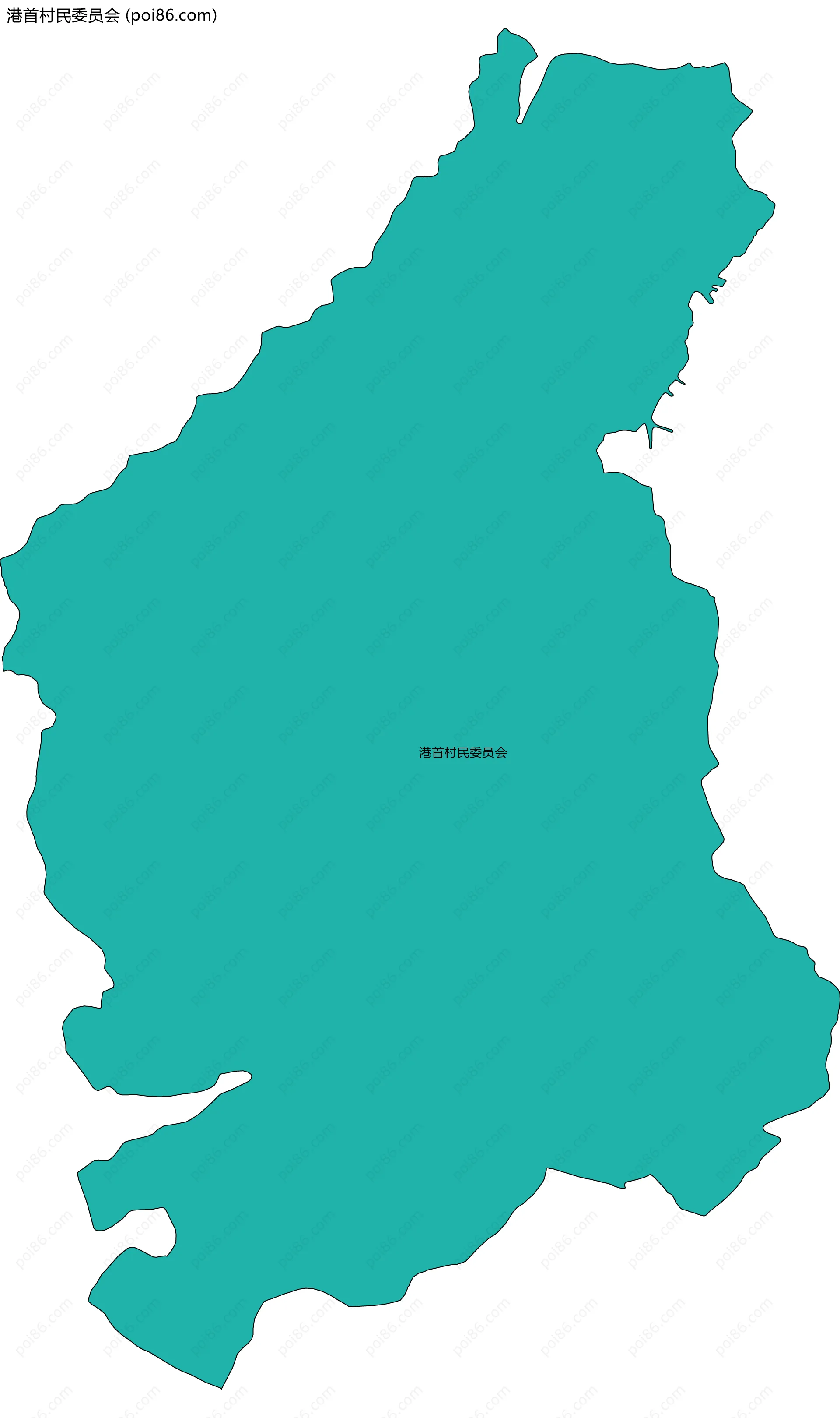 港首村民委员会边界地图