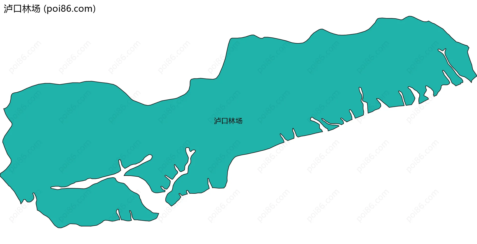 泸口林场边界地图