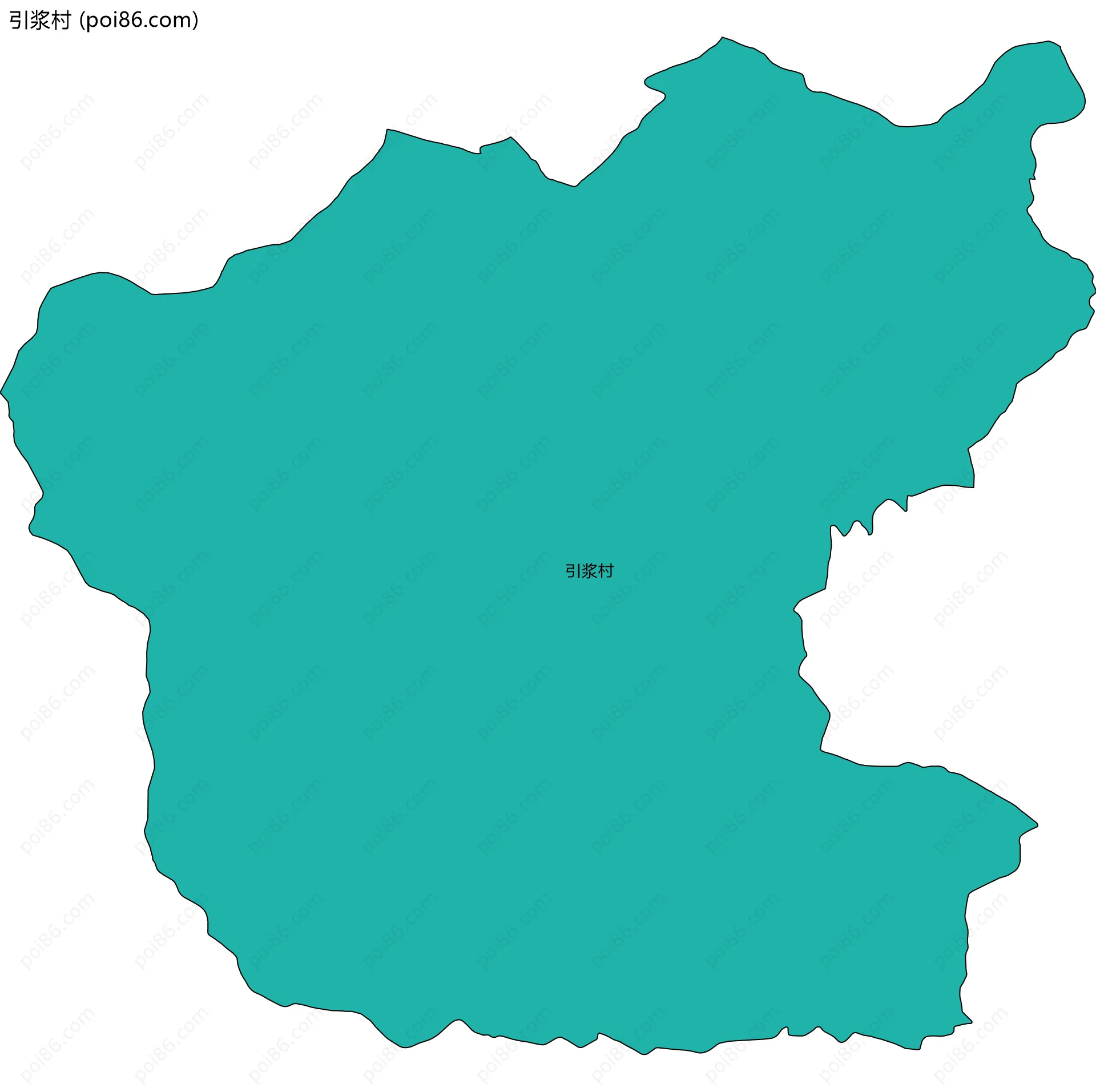 引浆村边界地图