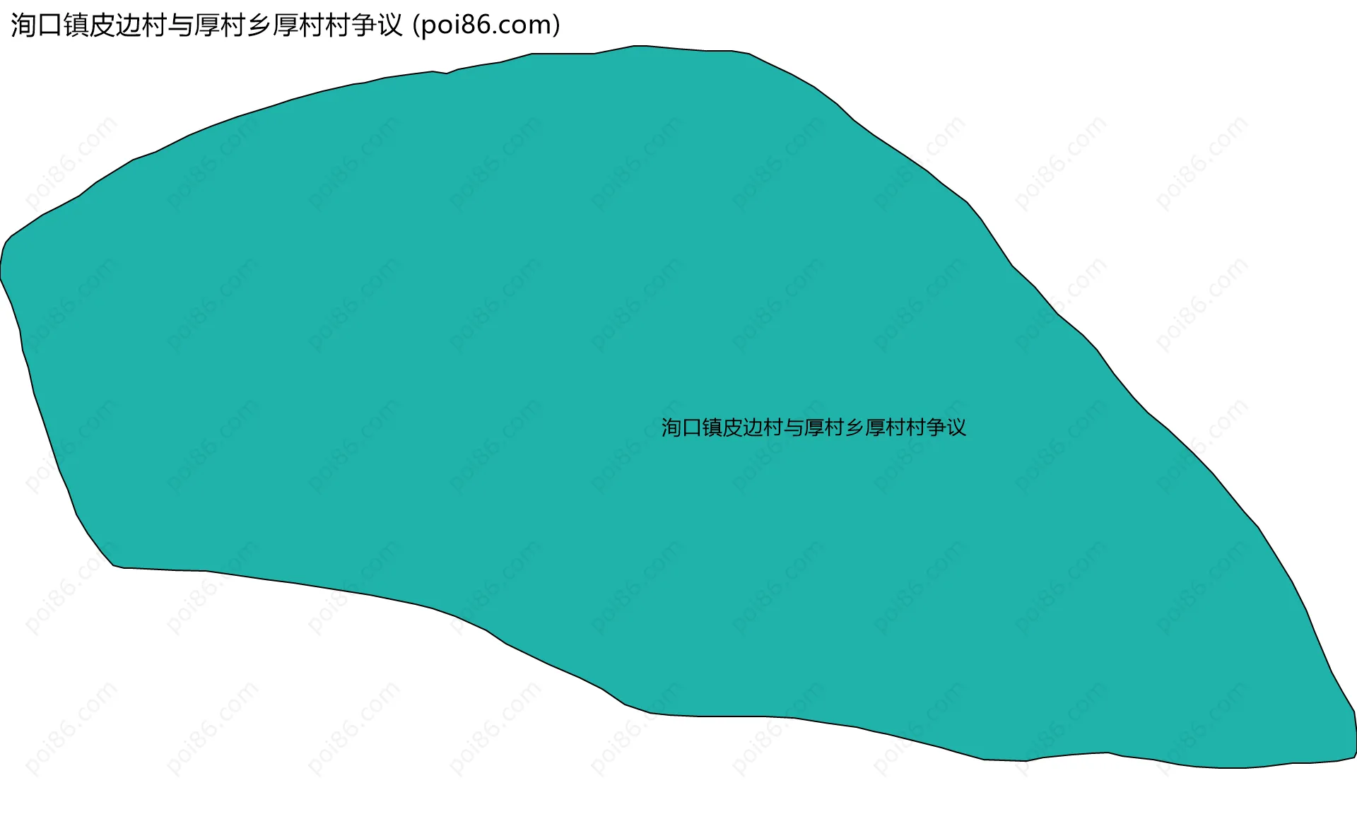 洵口镇皮边村与厚村乡厚村村争议边界地图