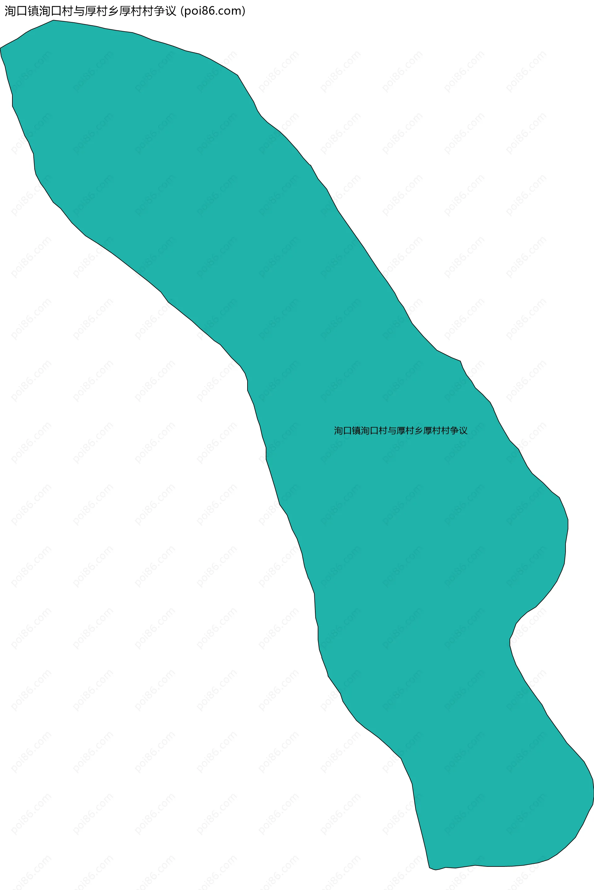 洵口镇洵口村与厚村乡厚村村争议边界地图