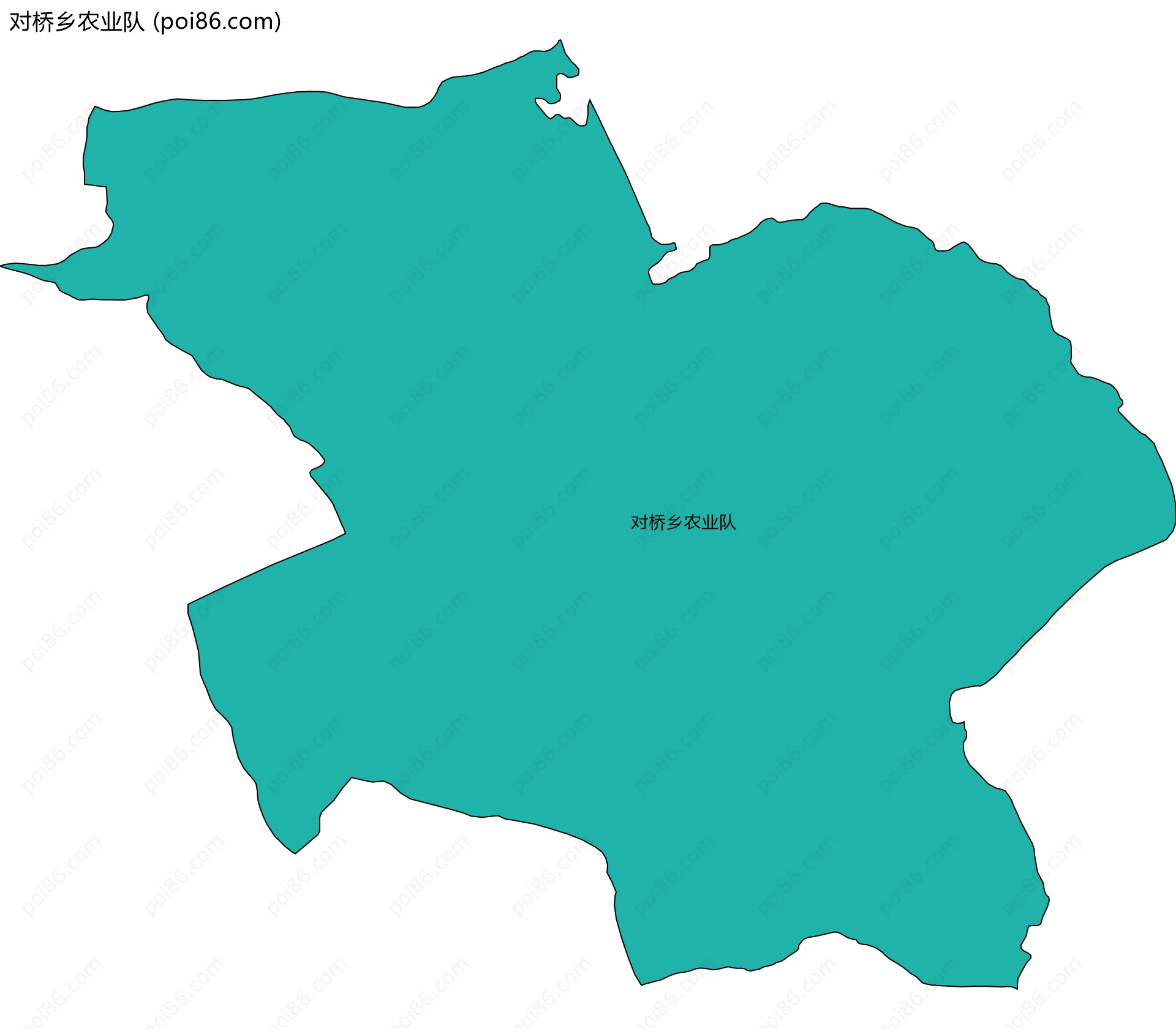 对桥乡农业队边界地图