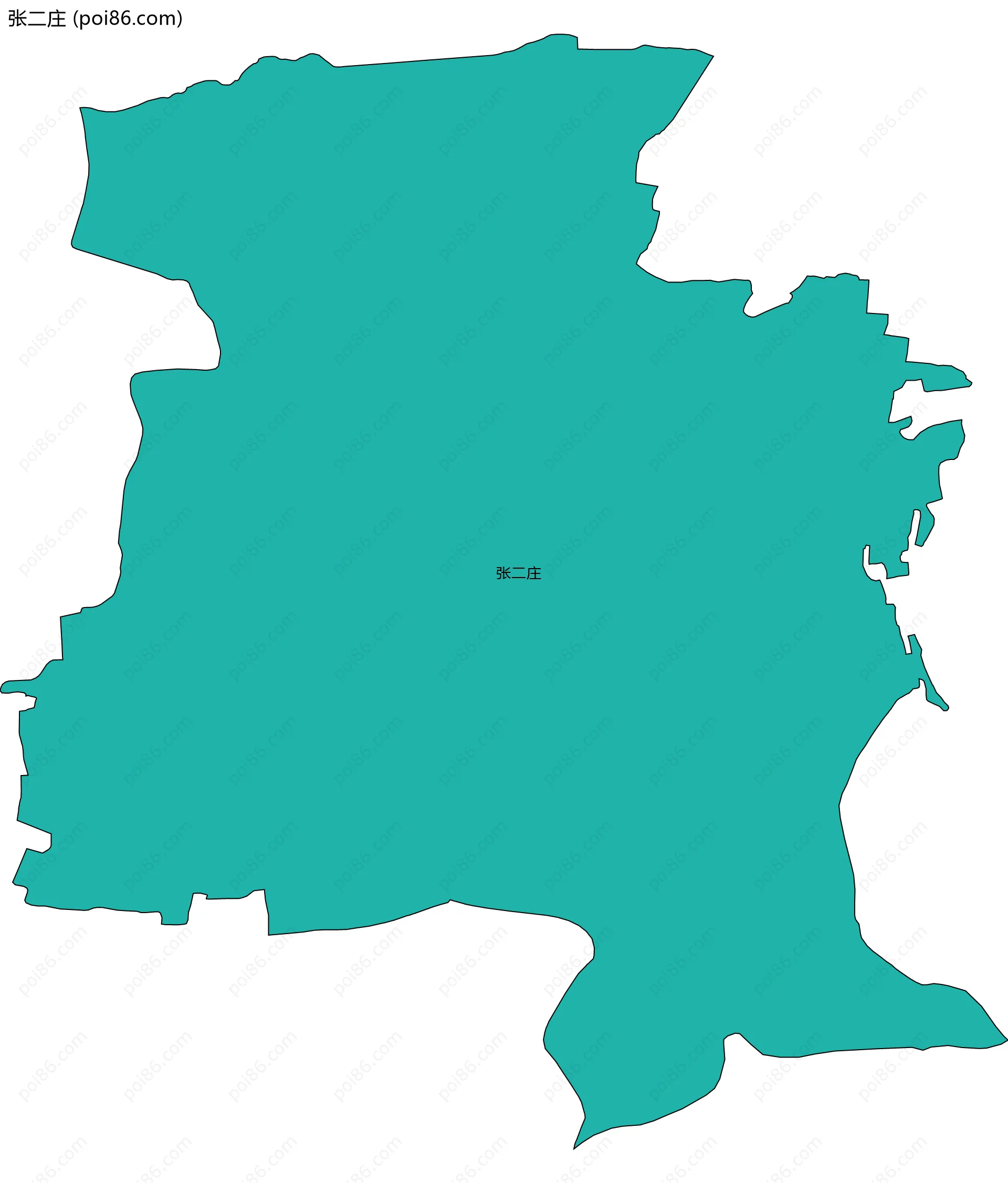 张二庄边界地图