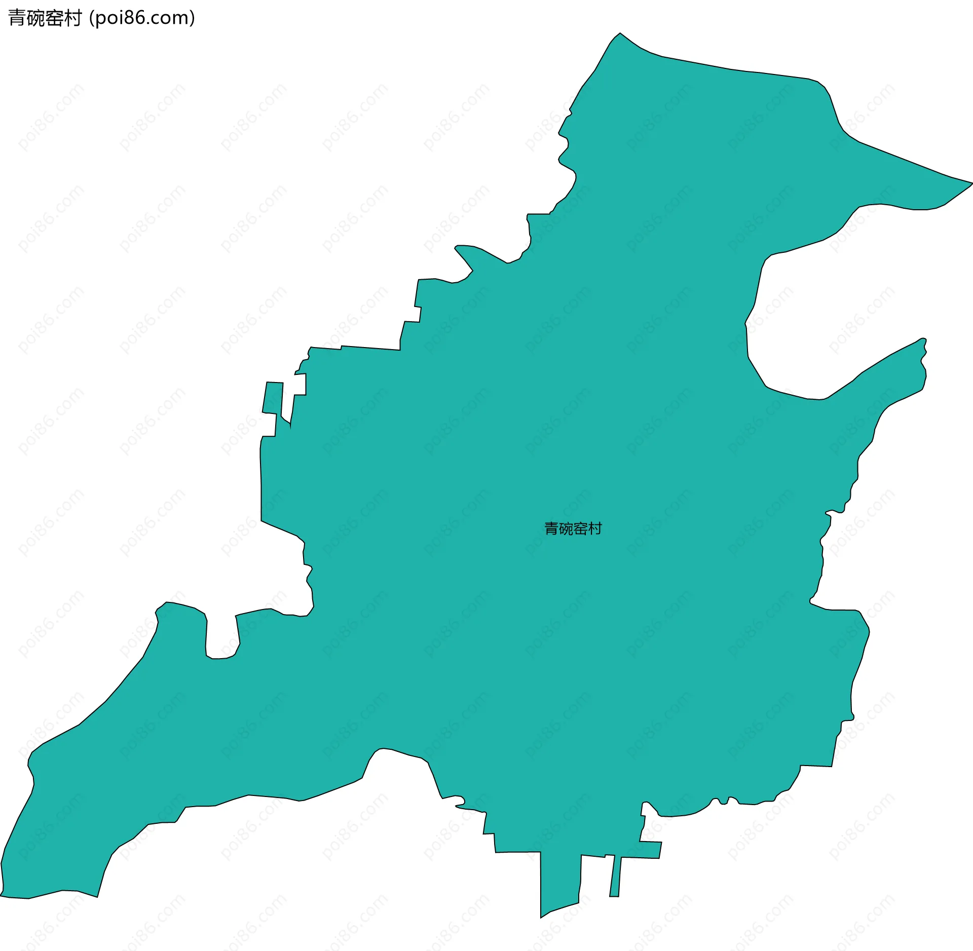 青碗窑村边界地图