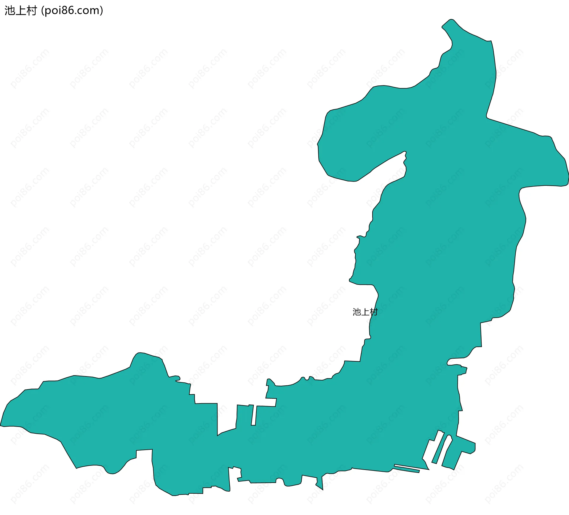 池上村边界地图