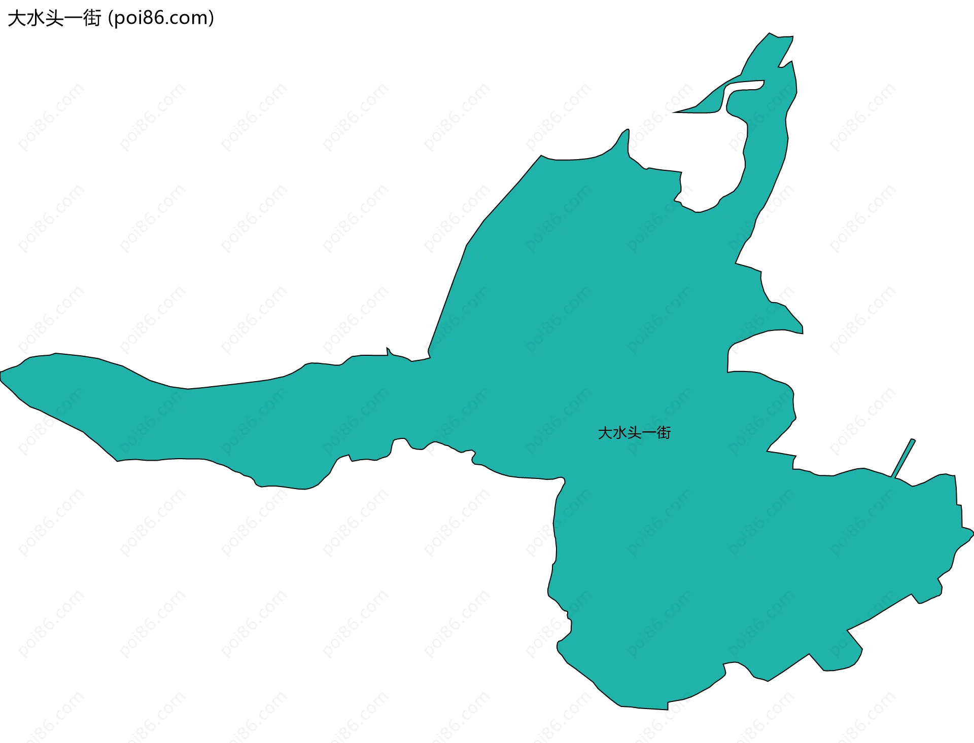 大水头一街边界地图