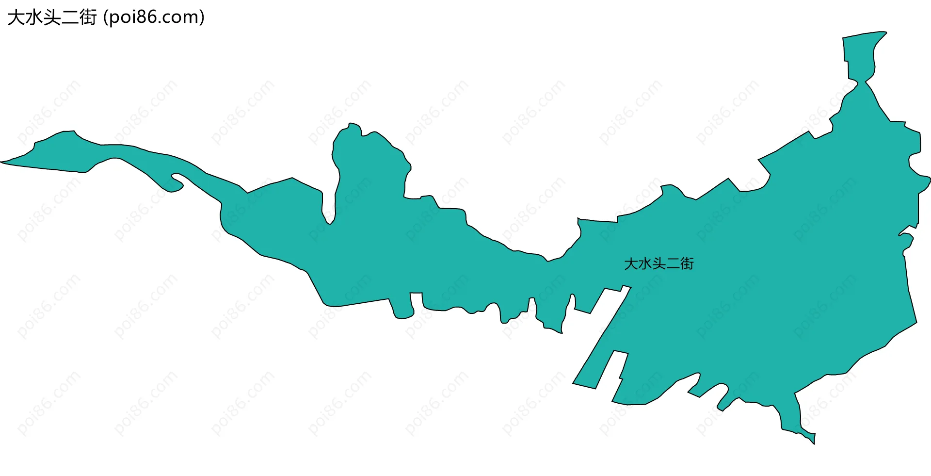 大水头二街边界地图