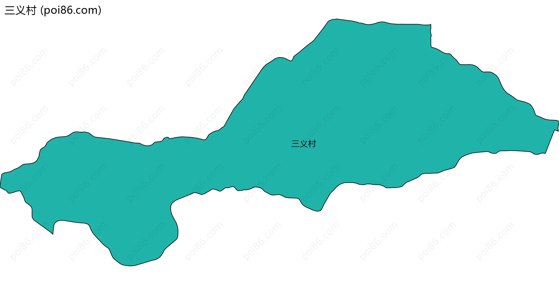 三义村边界地图