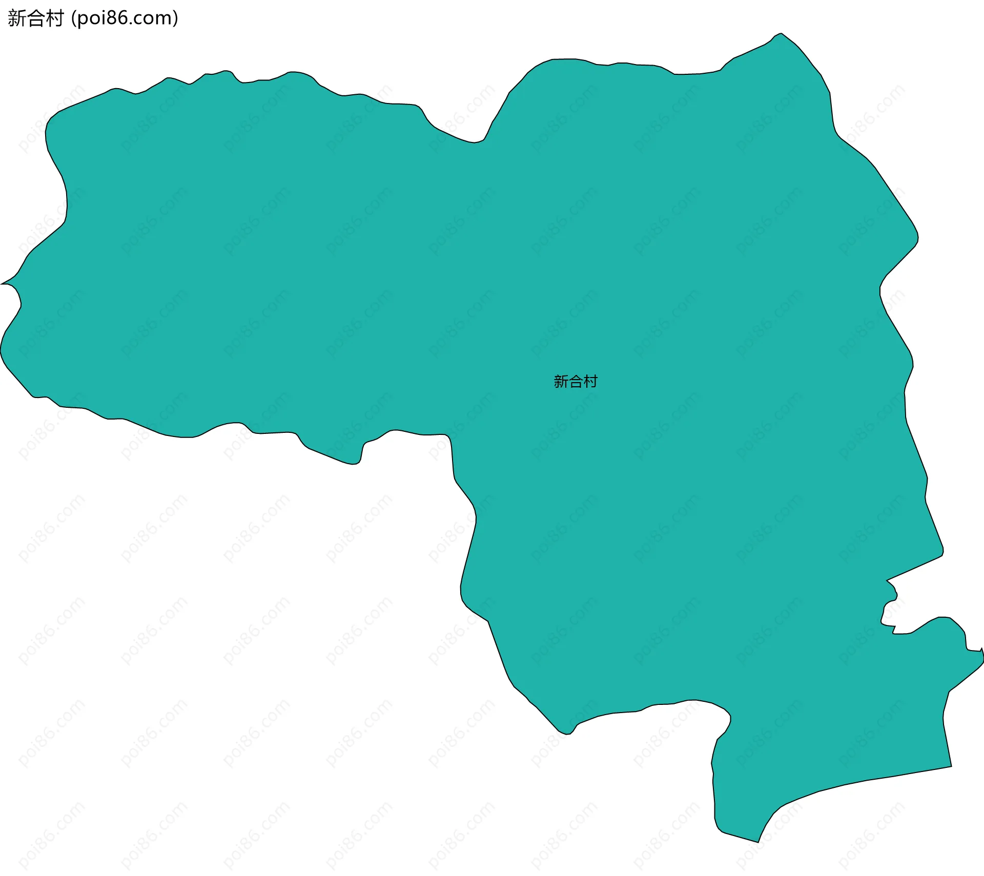 新合村边界地图
