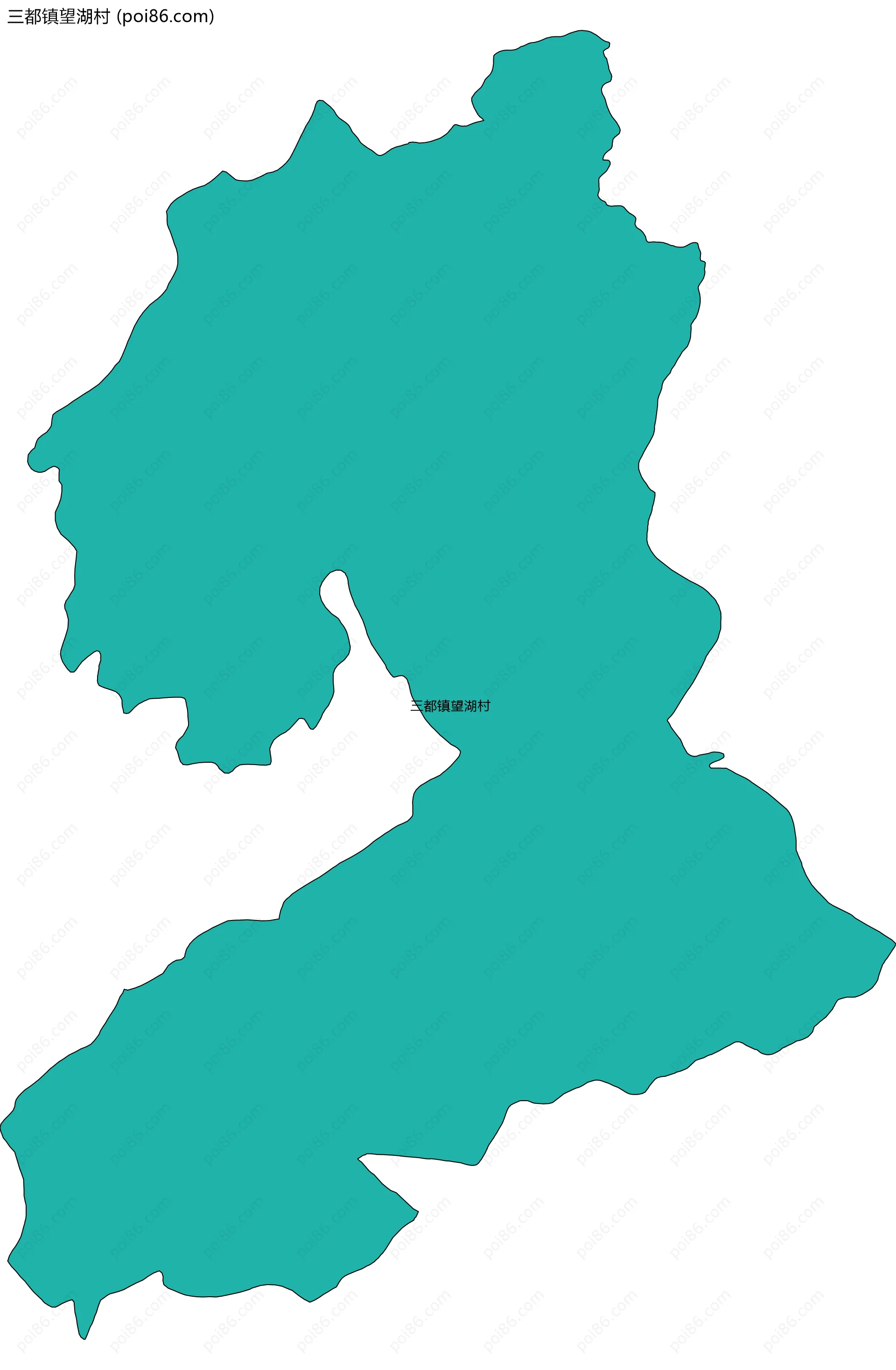 三都镇望湖村边界地图
