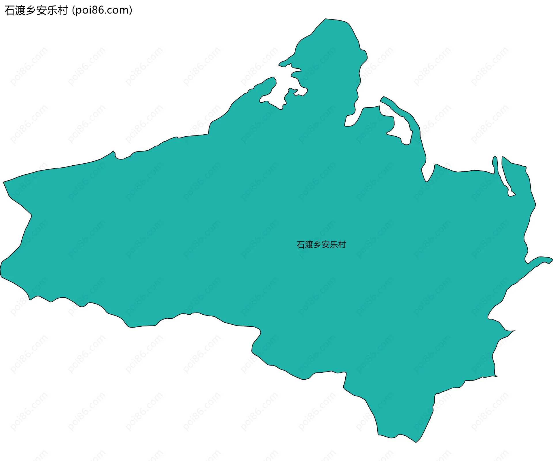 石渡乡安乐村边界地图