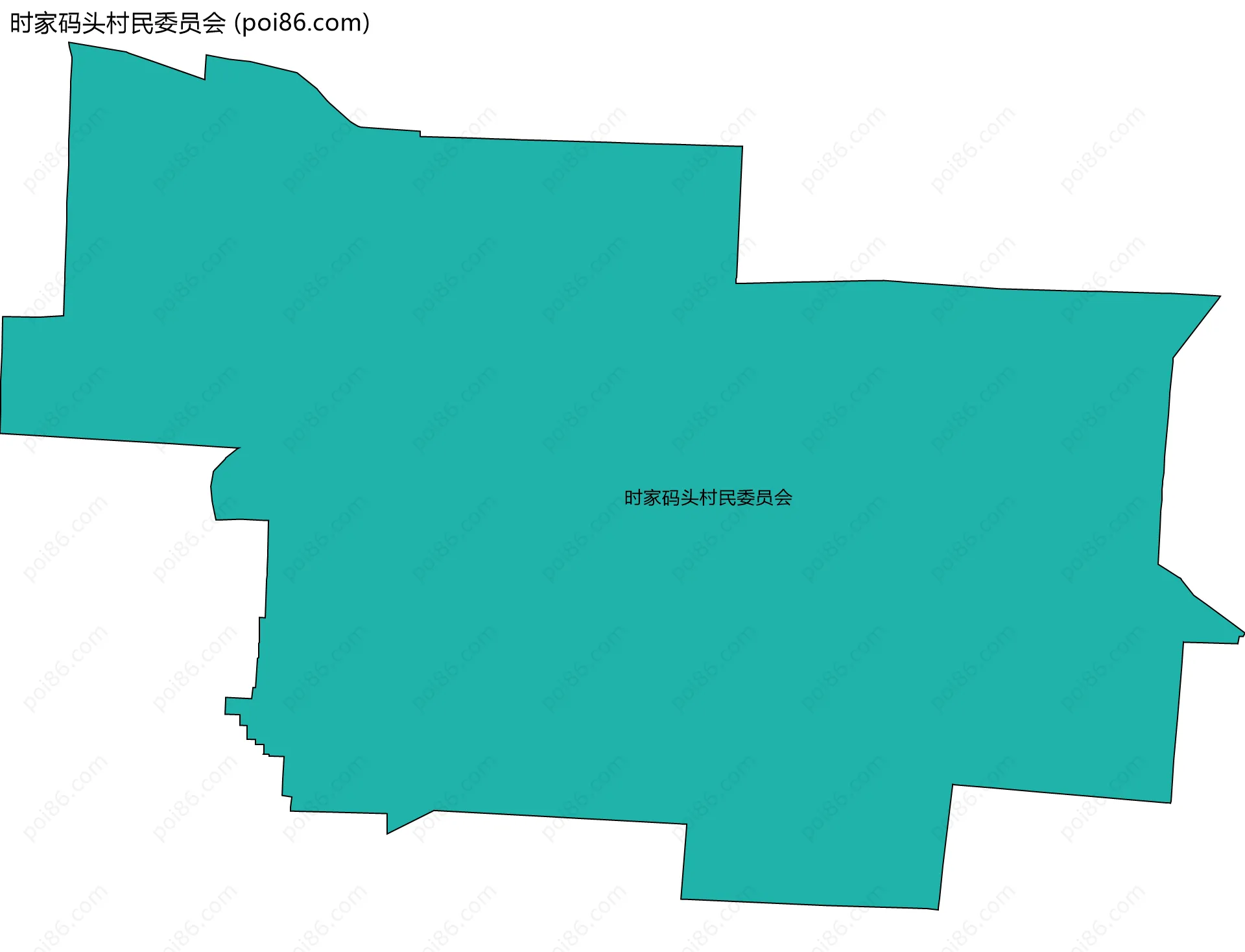 时家码头村民委员会边界地图