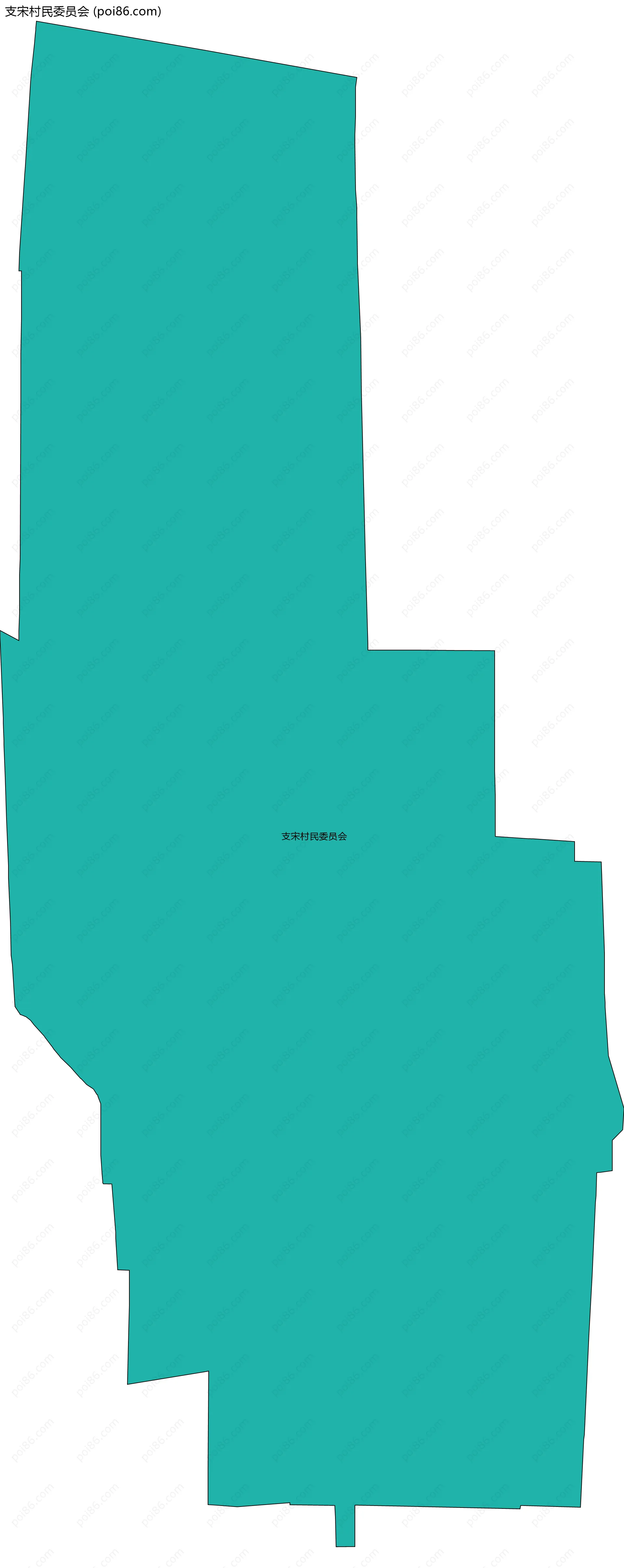 支宋村民委员会边界地图