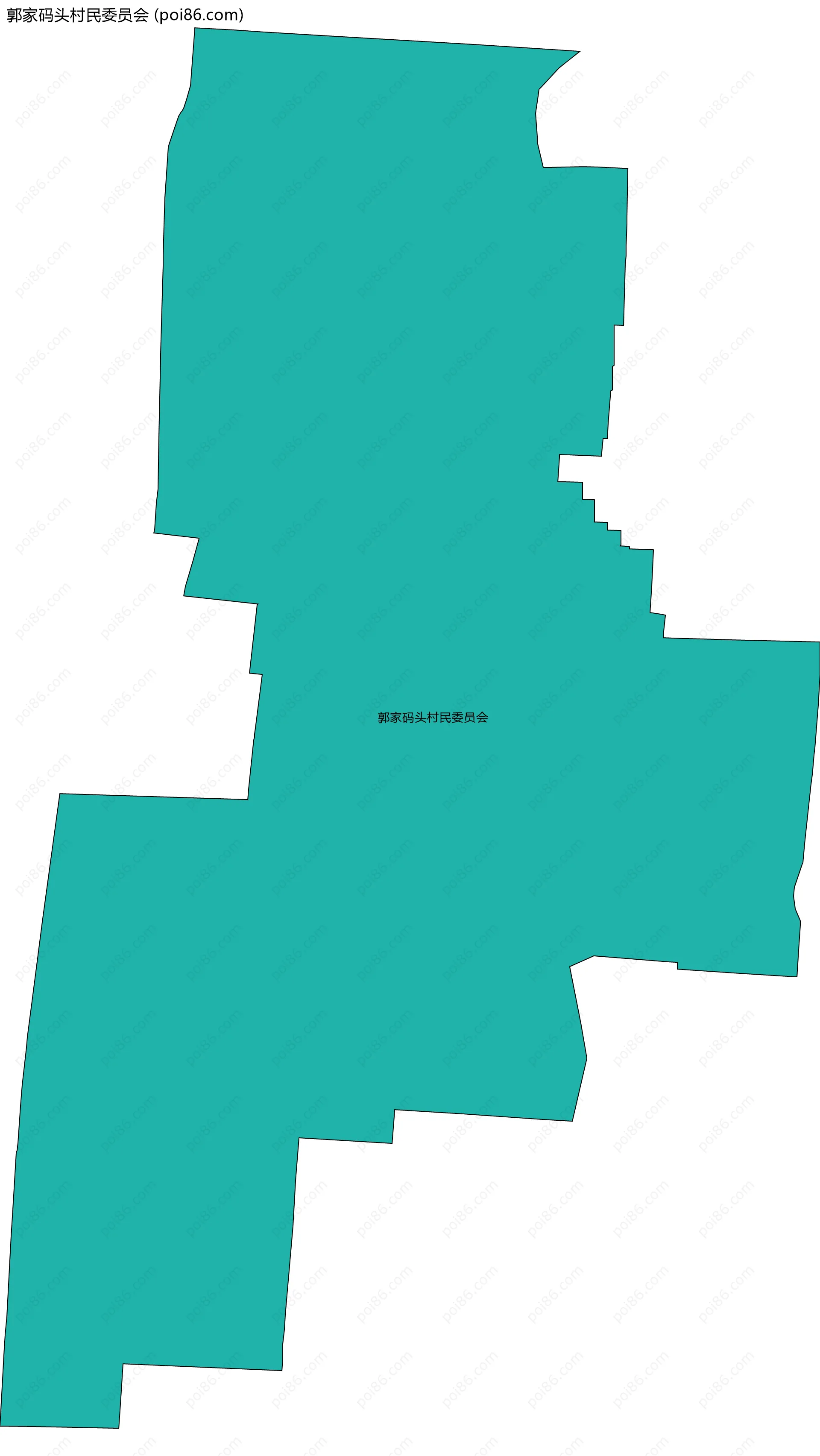 郭家码头村民委员会边界地图