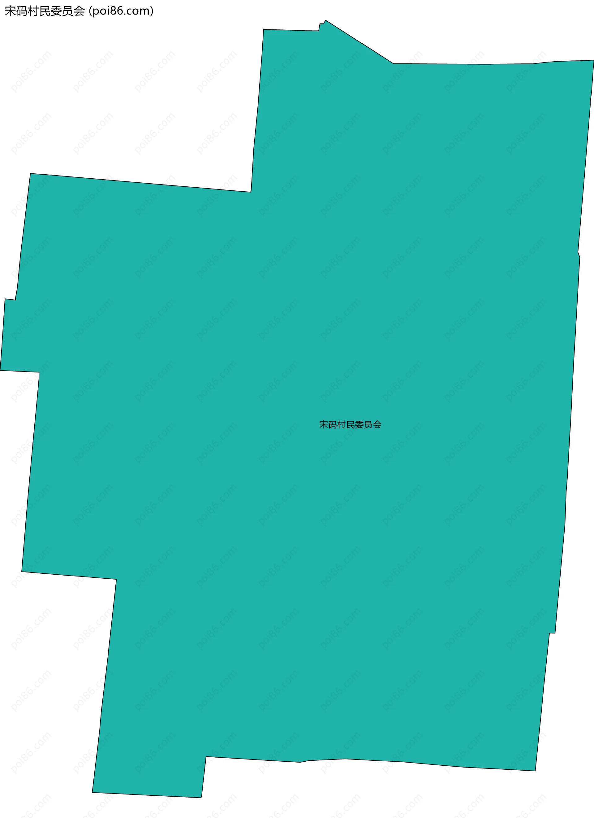 宋码村民委员会边界地图