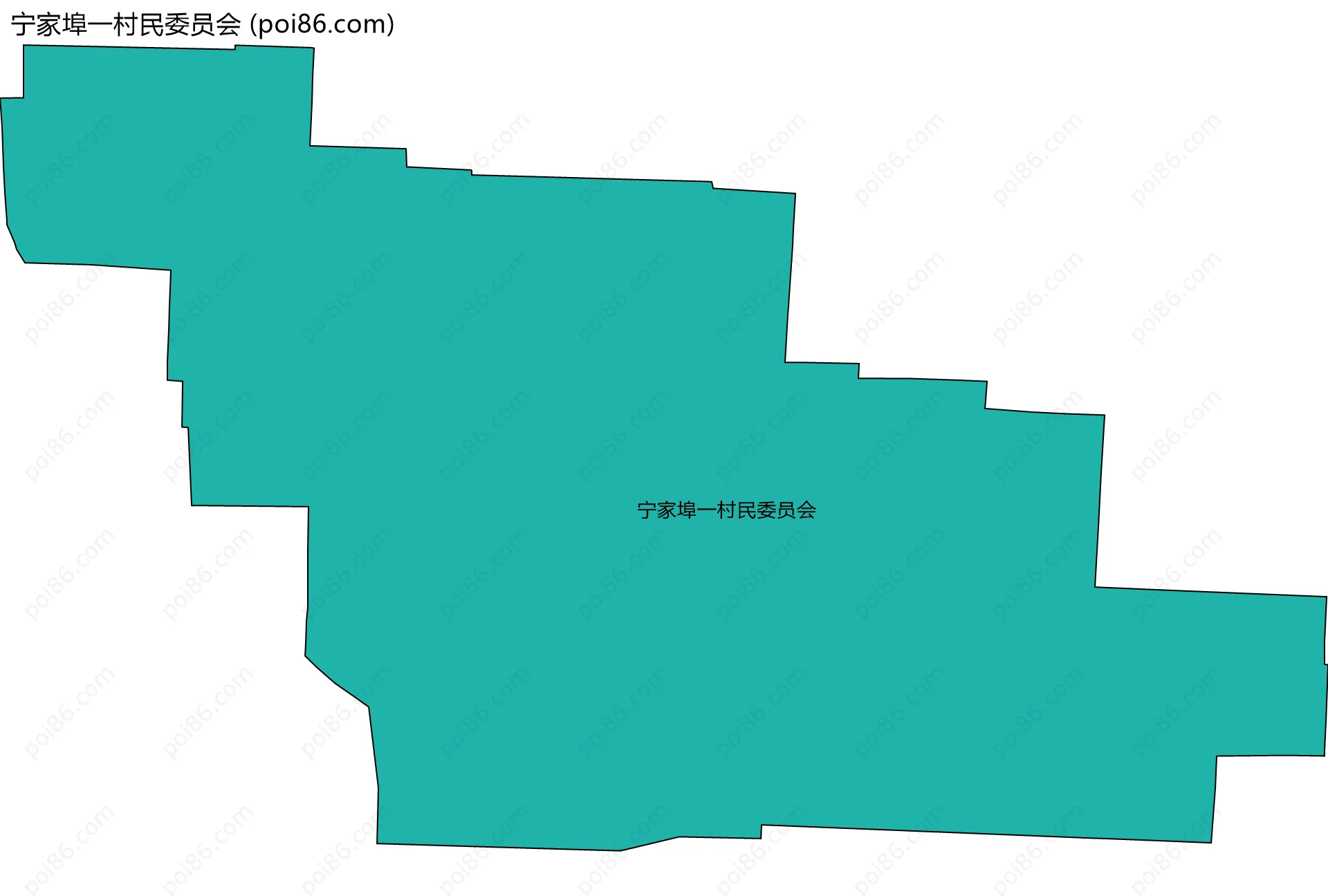 宁家埠一村民委员会边界地图