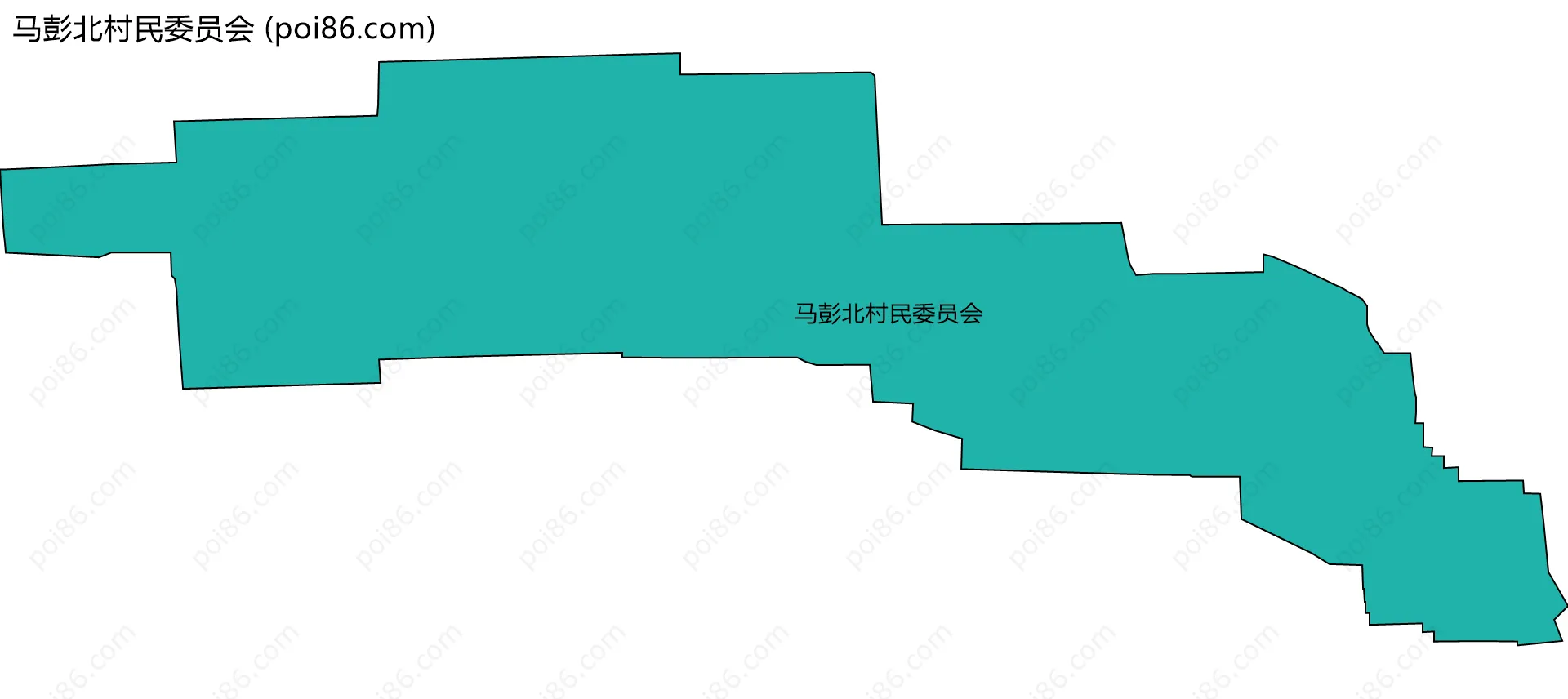 马彭北村民委员会边界地图