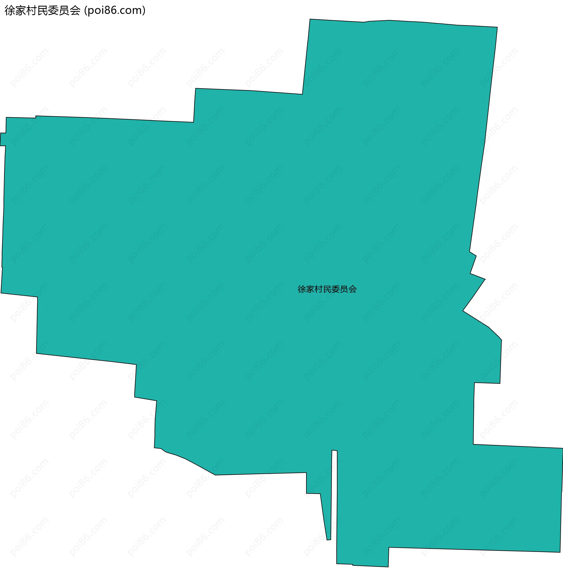 徐家村民委员会边界地图