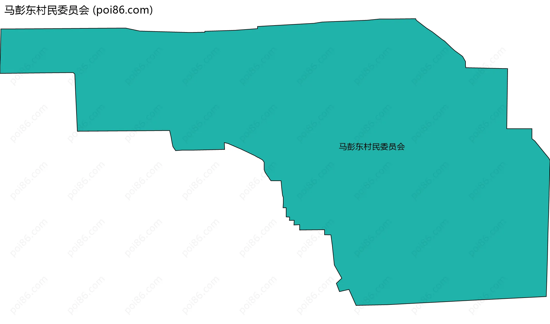 马彭东村民委员会边界地图