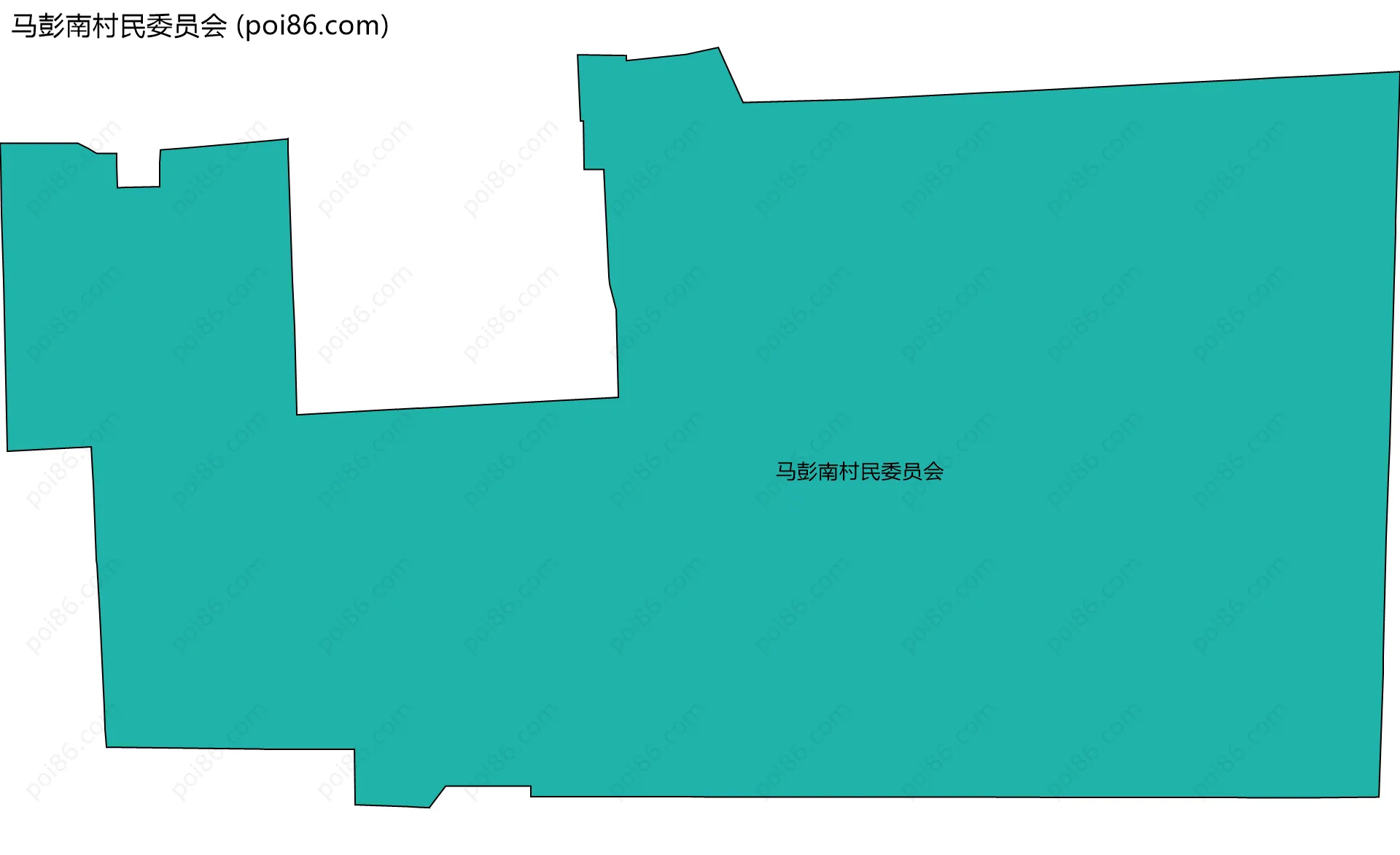 马彭南村民委员会边界地图