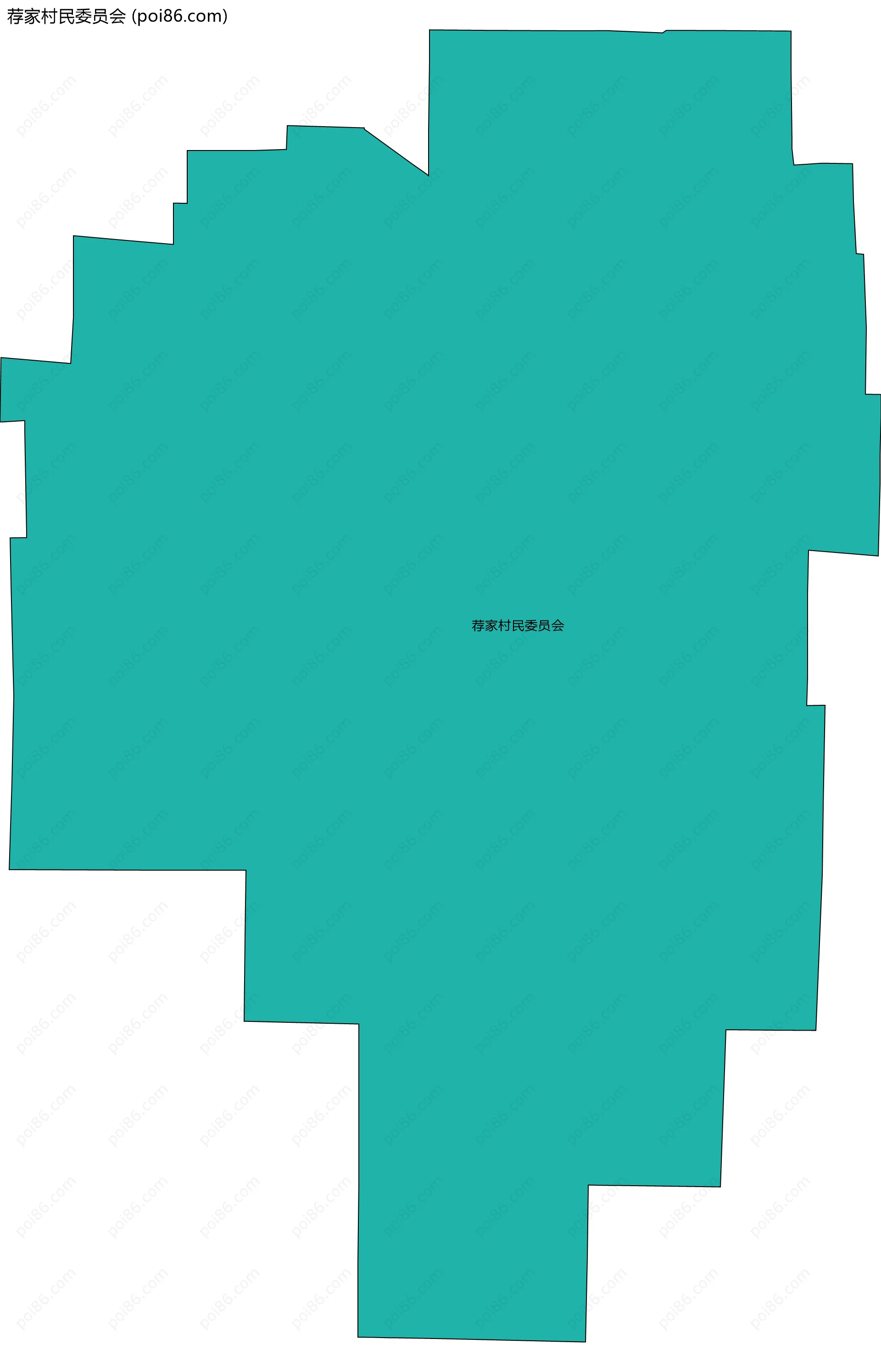 荐家村民委员会边界地图