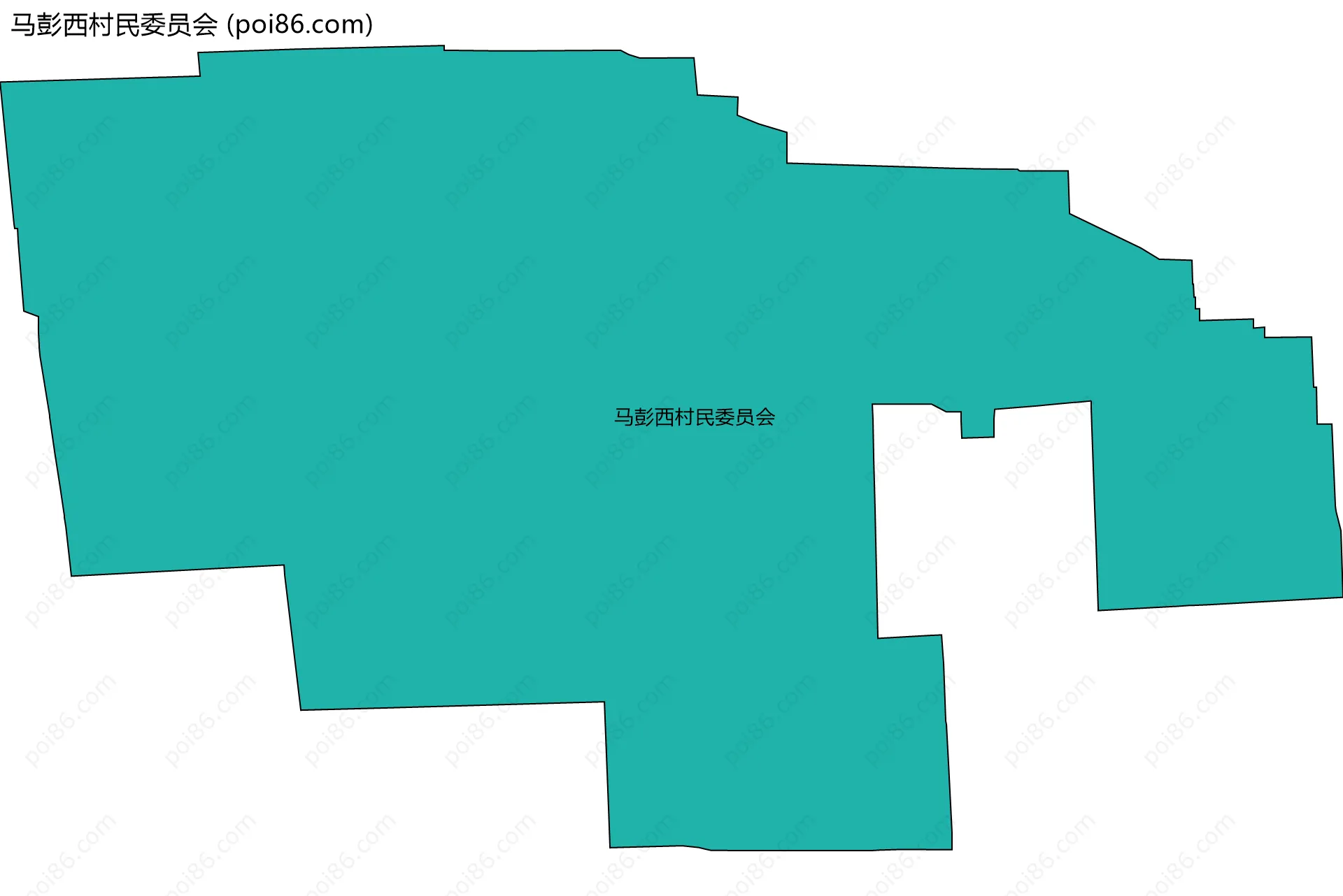 马彭西村民委员会边界地图