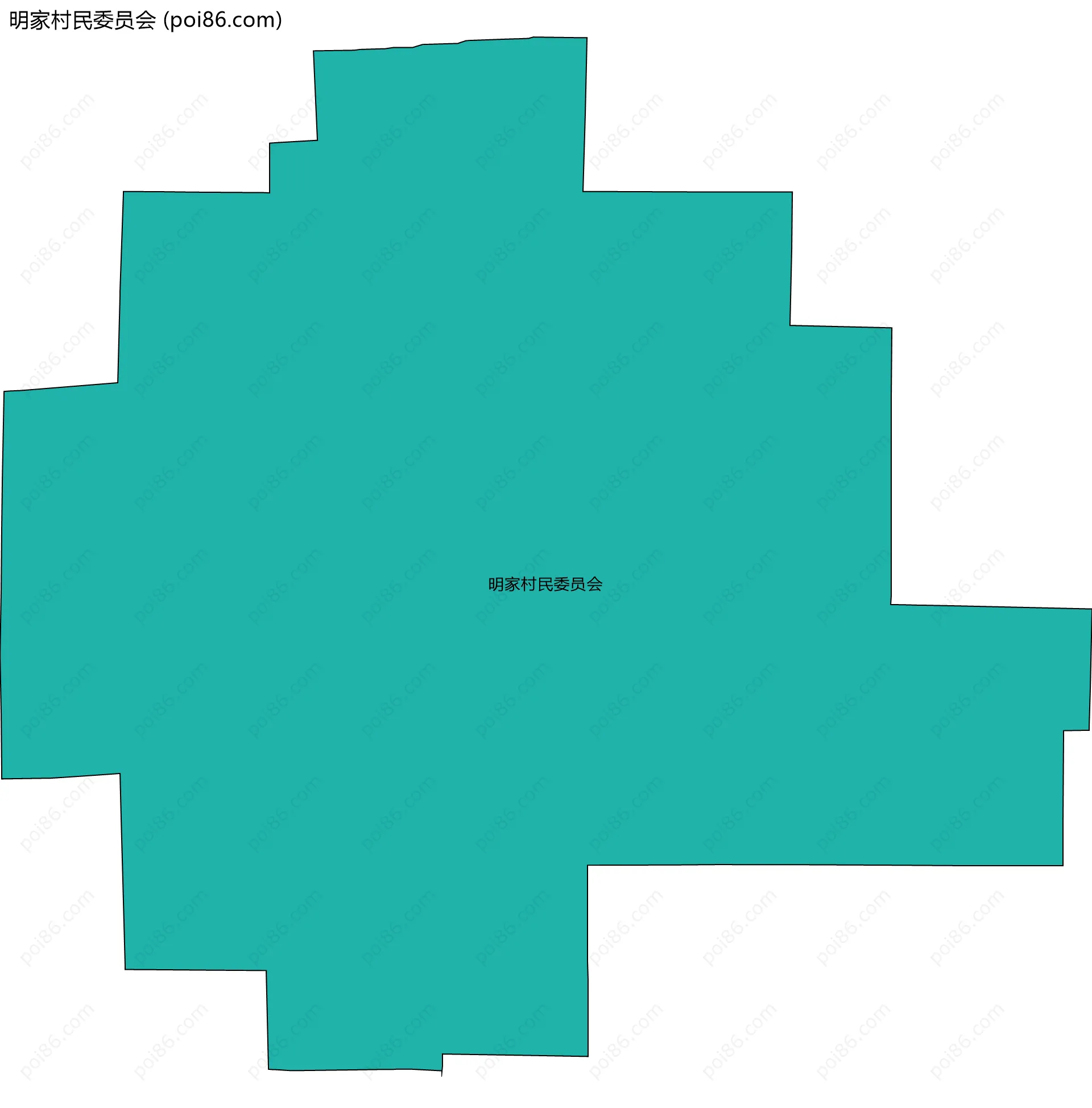 明家村民委员会边界地图